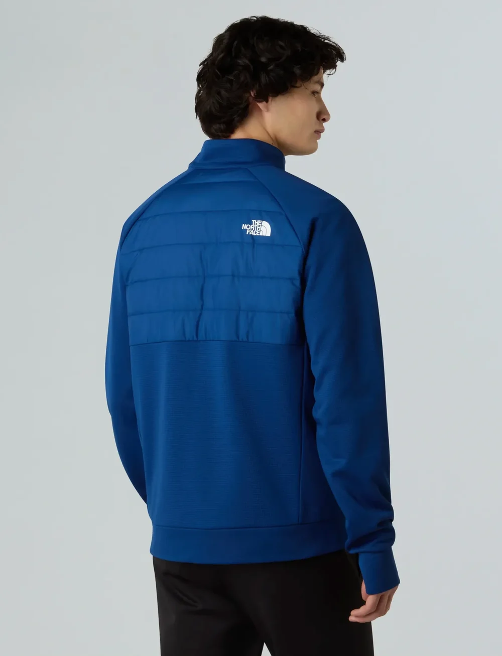 The North Face - M REAXION 2.0 FLEECE HYBRID FULL ZIP JAC - sports jackets - estate blue dark heather - 3