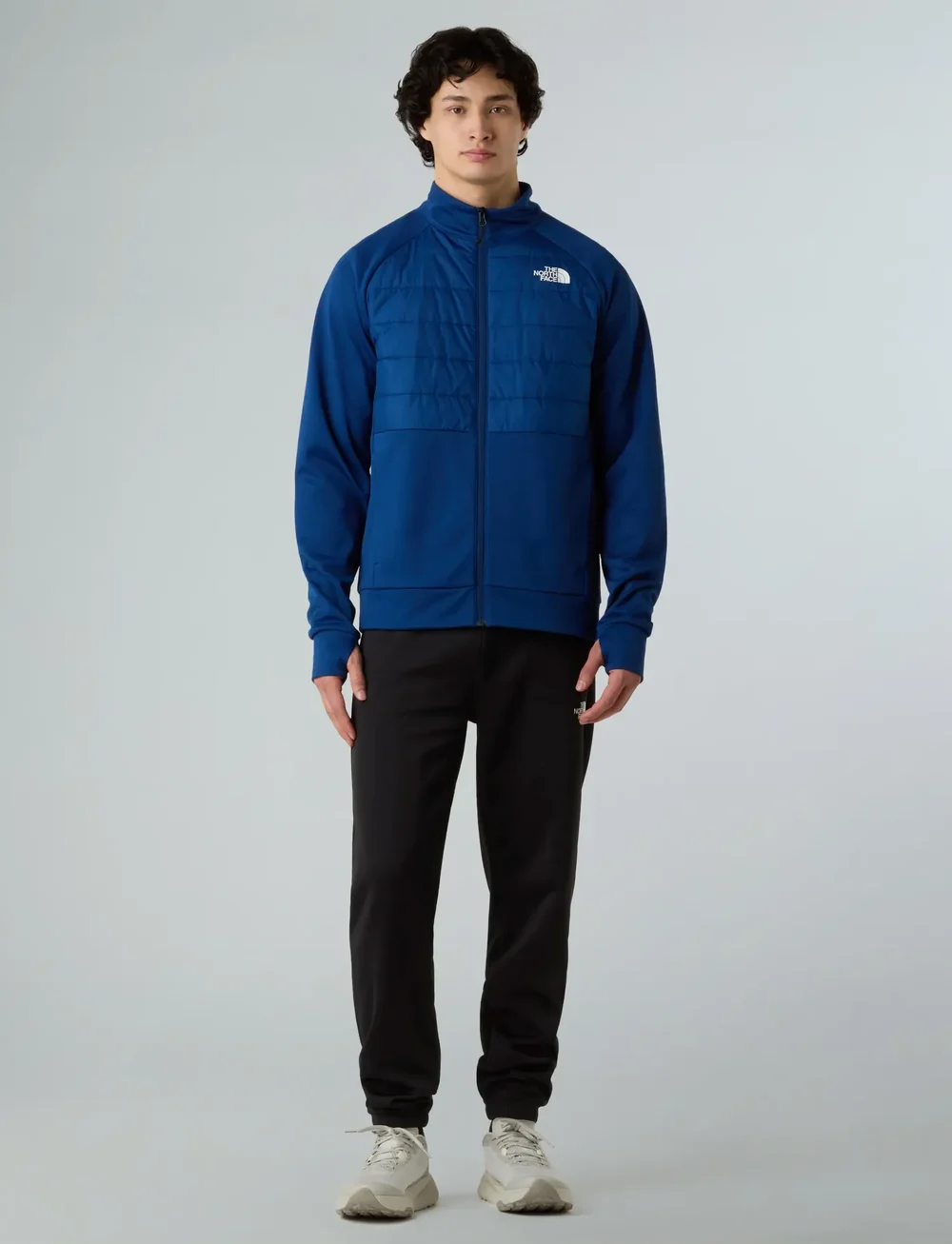 The North Face - M REAXION 2.0 FLEECE HYBRID FULL ZIP JAC - sports jackets - estate blue dark heather - 5