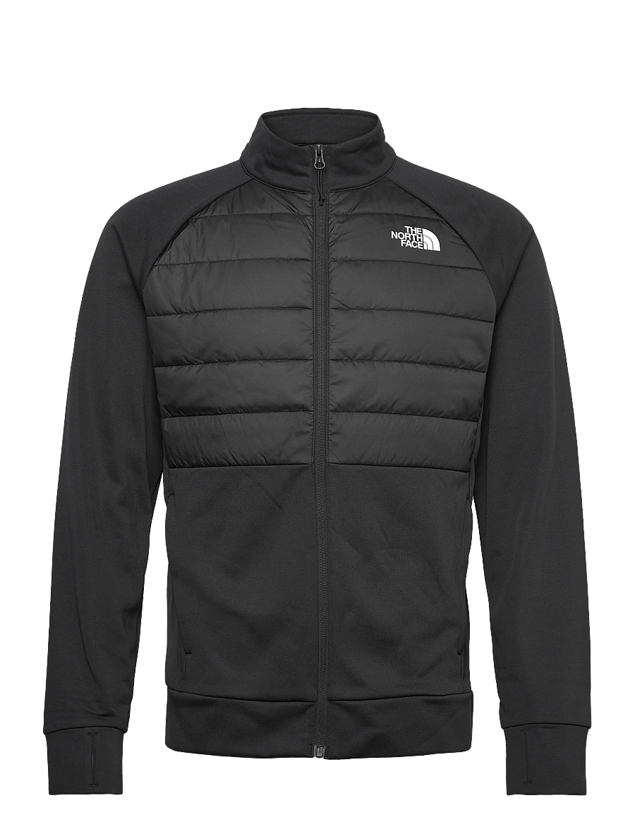 The North Face - M REAXION 2.0 FLEECE HYBRID FULL ZIP JKT - sportjacken - tnf black heather - 1