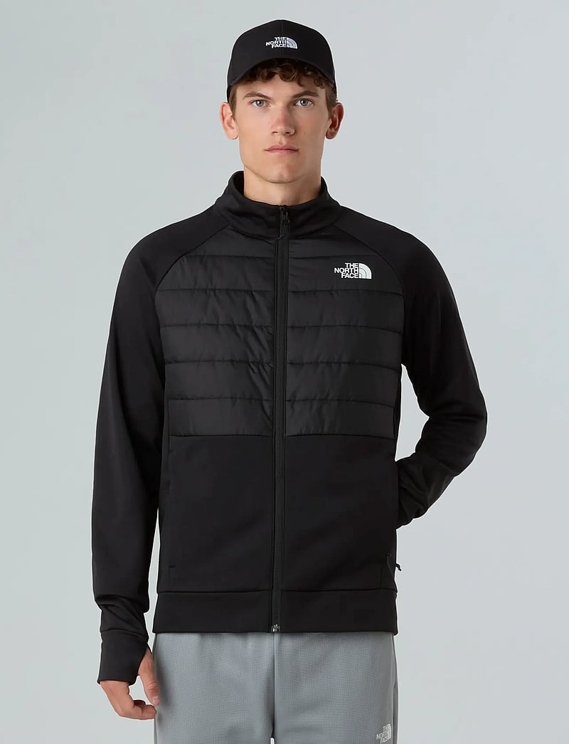 The North Face - M REAXION 2.0 FLEECE HYBRID FULL ZIP JKT - sportjackor - tnf black heather - 3