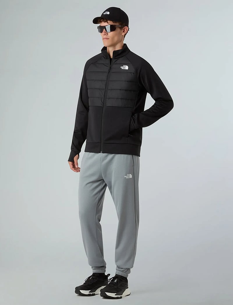 The North Face - M REAXION 2.0 FLEECE HYBRID FULL ZIP JKT - sportjackor - tnf black heather - 4