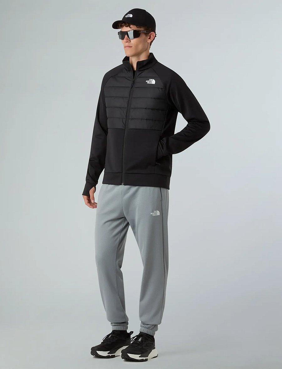 The North Face - M REAXION 2.0 FLEECE HYBRID FULL ZIP JKT - sportjacken - tnf black heather - 4