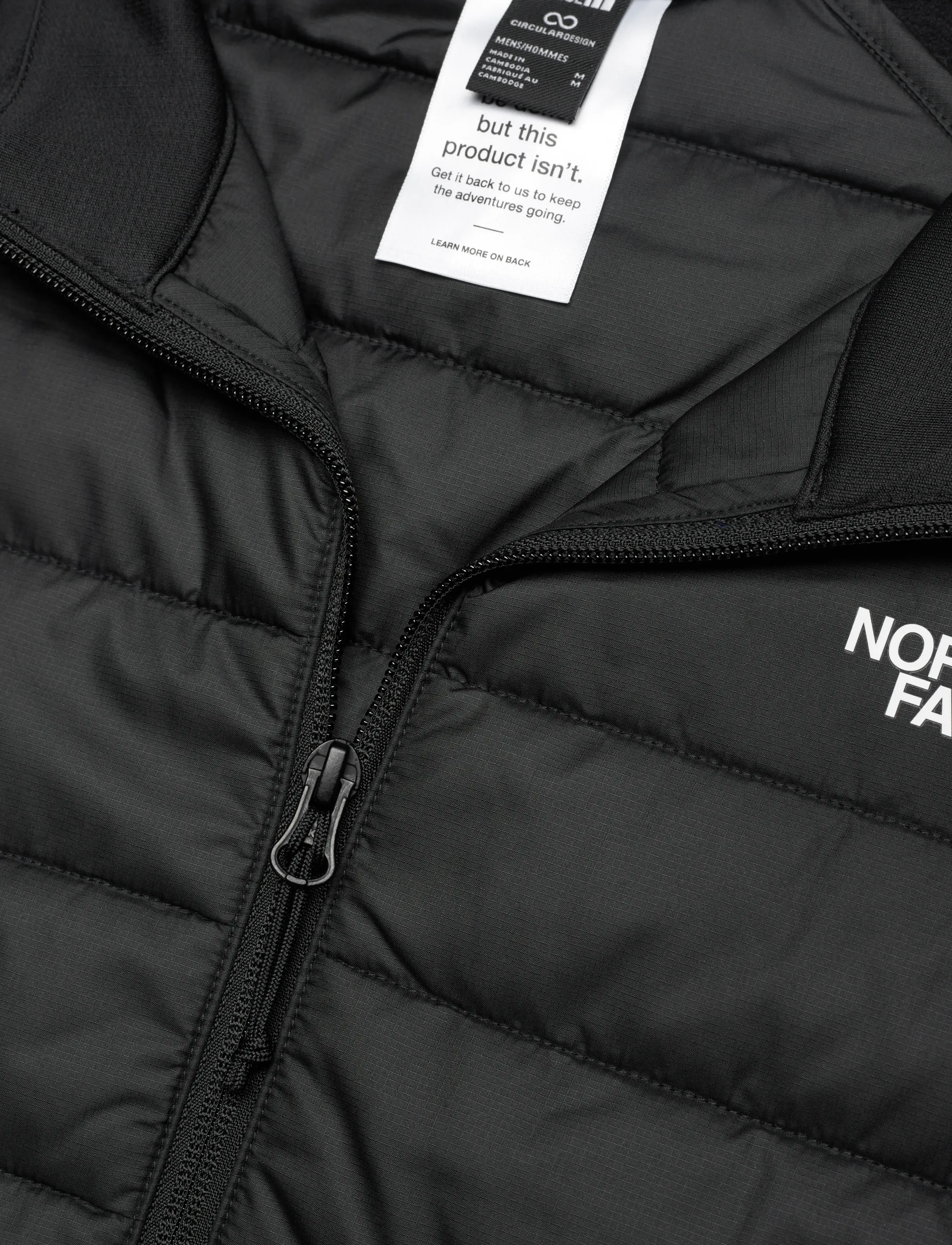 The North Face - M REAXION 2.0 FLEECE HYBRID FULL ZIP JKT - sportjacken - tnf black heather - 5
