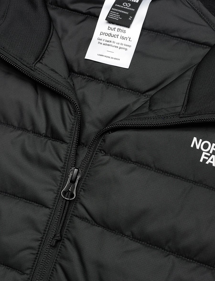 The North Face - M REAXION 2.0 FLEECE HYBRID FULL ZIP JKT - sportjacken - tnf black heather - 5