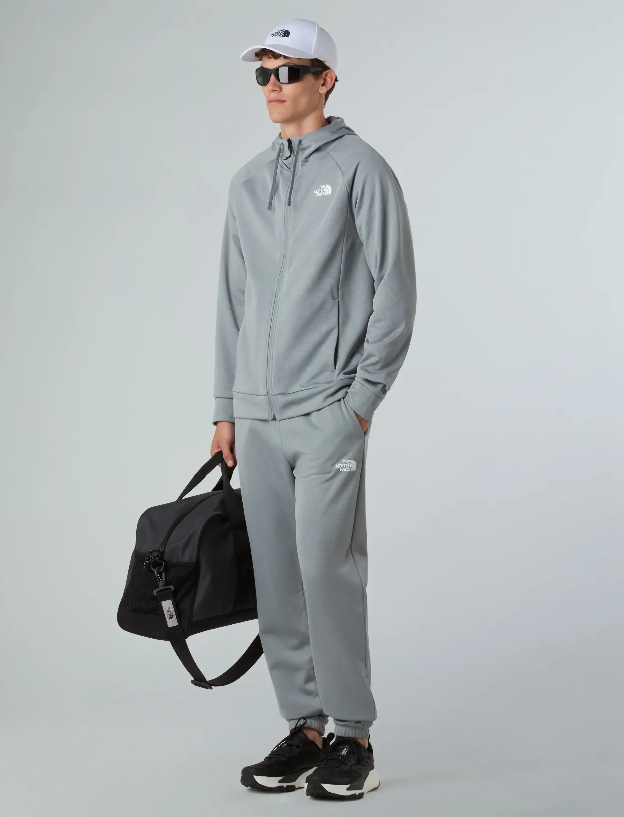 The North Face - M REAXION 2.0 HOODED FULL ZIP JACKET - hættetrøjer - monument grey dark heathr - 3