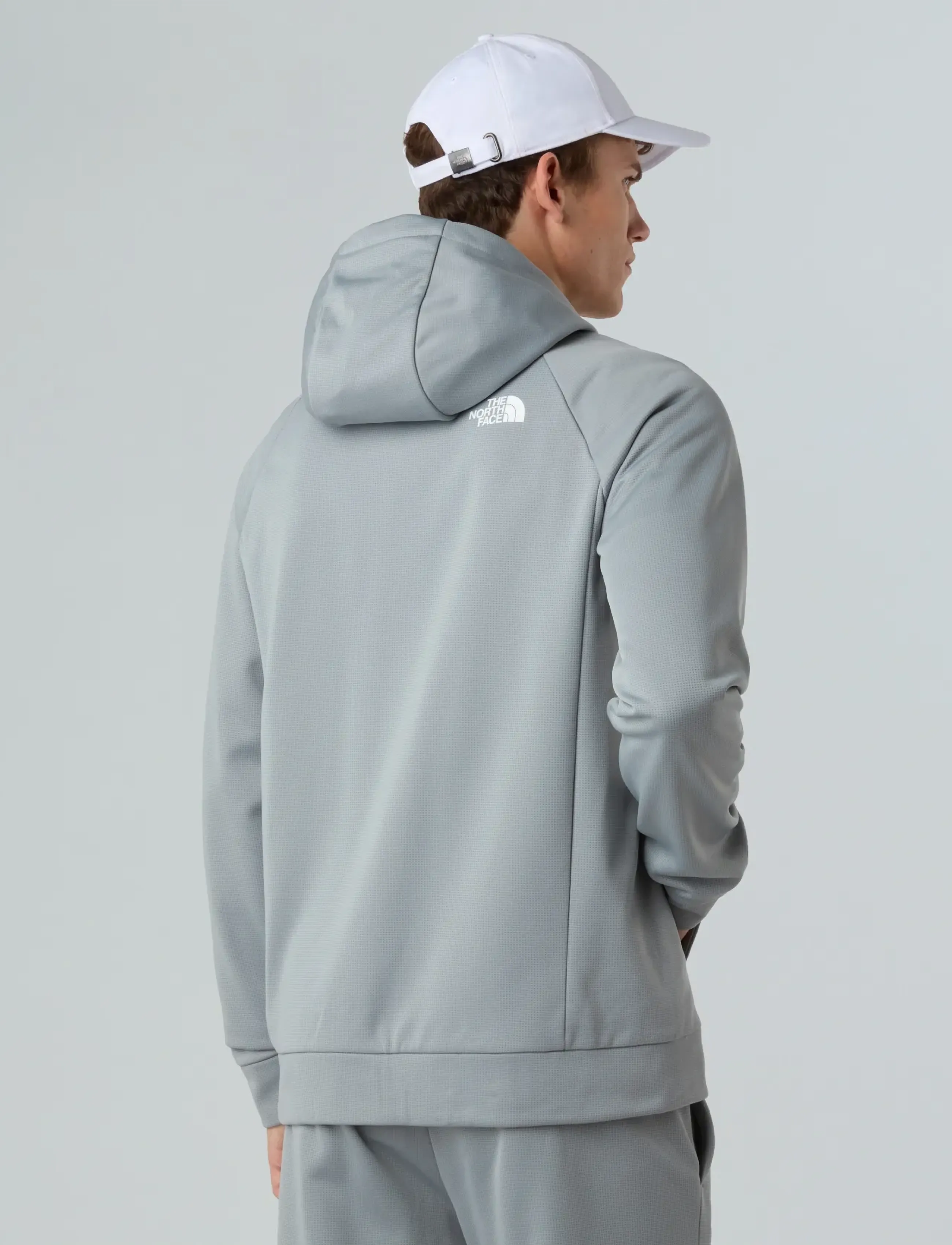 The North Face - M REAXION 2.0 HOODED FULL ZIP JACKET - hættetrøjer - monument grey dark heathr - 4