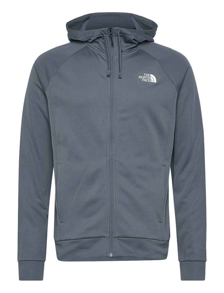 The North Face - M REAXION 2.0 HOODED FULL ZIP JACKET - hættetrøjer - granite grey dark heath - 1