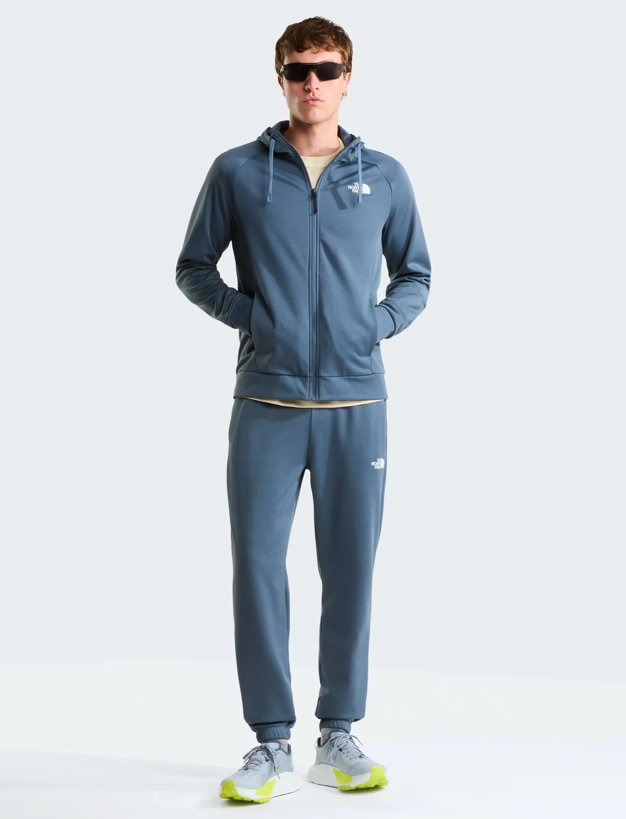 The North Face - M REAXION 2.0 HOODED FULL ZIP JACKET - hættetrøjer - granite grey dark heath - 3