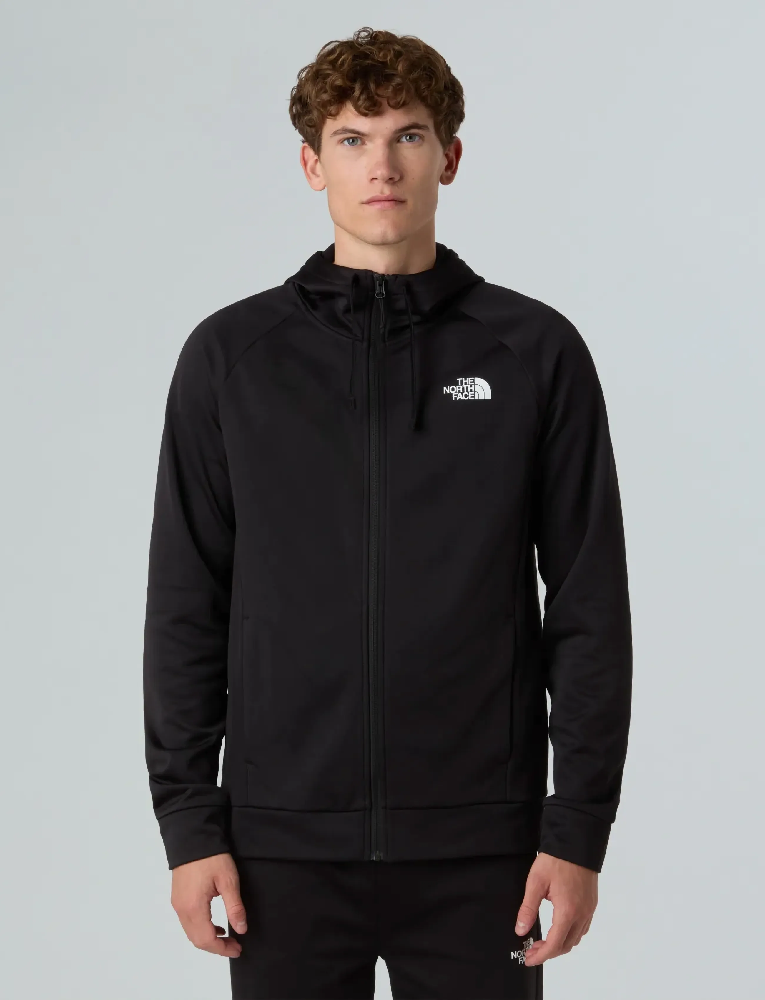 The North Face M REAXION 2.0 HOODED FULL ZIP JACKET - Shoppa efter stil - TNF BLACK HEATHER / black