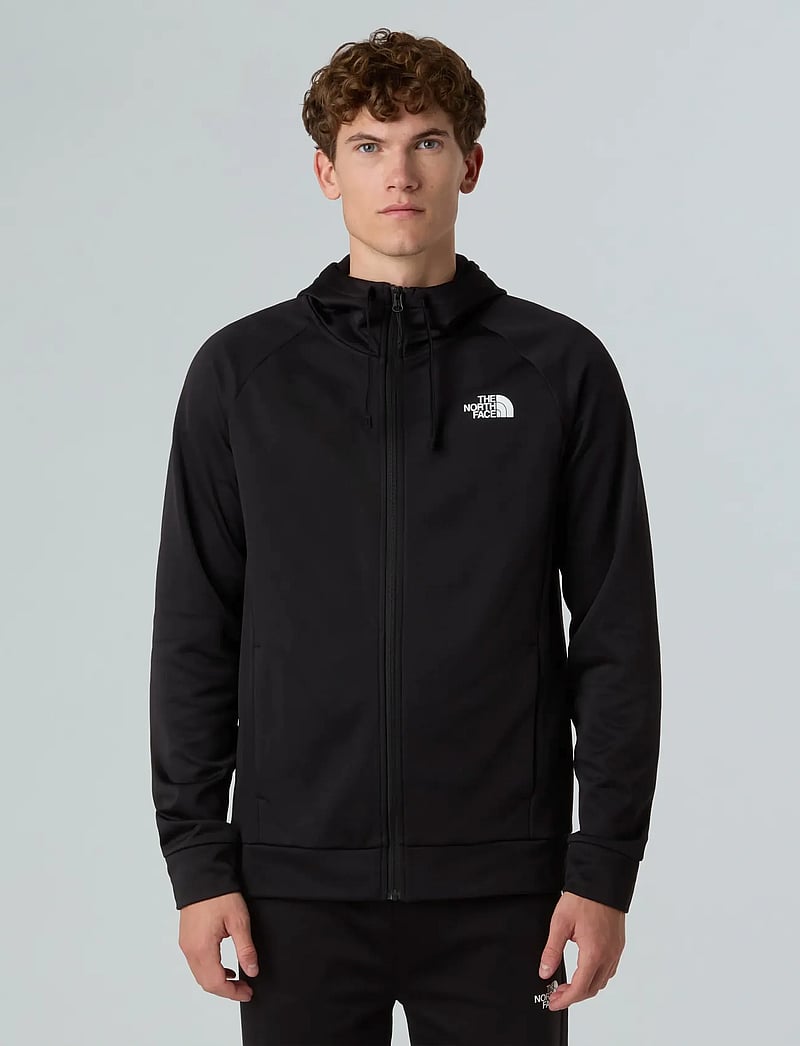 The North Face - M REAXION 2.0 HOODED FULL ZIP JACKET - hættetrøjer - tnf black heather - 0