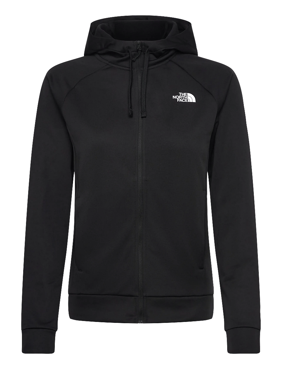 The North Face - W REAXION 2.0 HOODED FULL ZIP JACKET - sweatshirts - tnf black heather - 1