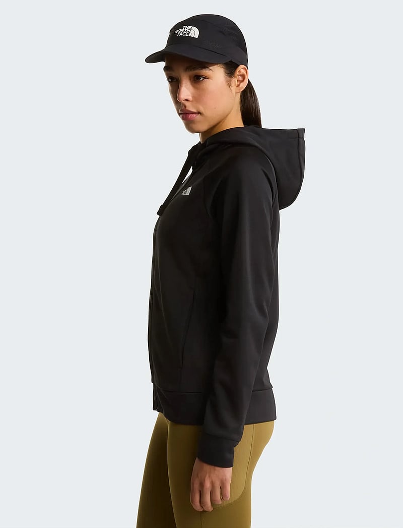 The North Face - W REAXION 2.0 HOODED FULL ZIP JACKET - sweatshirts - tnf black heather - 3