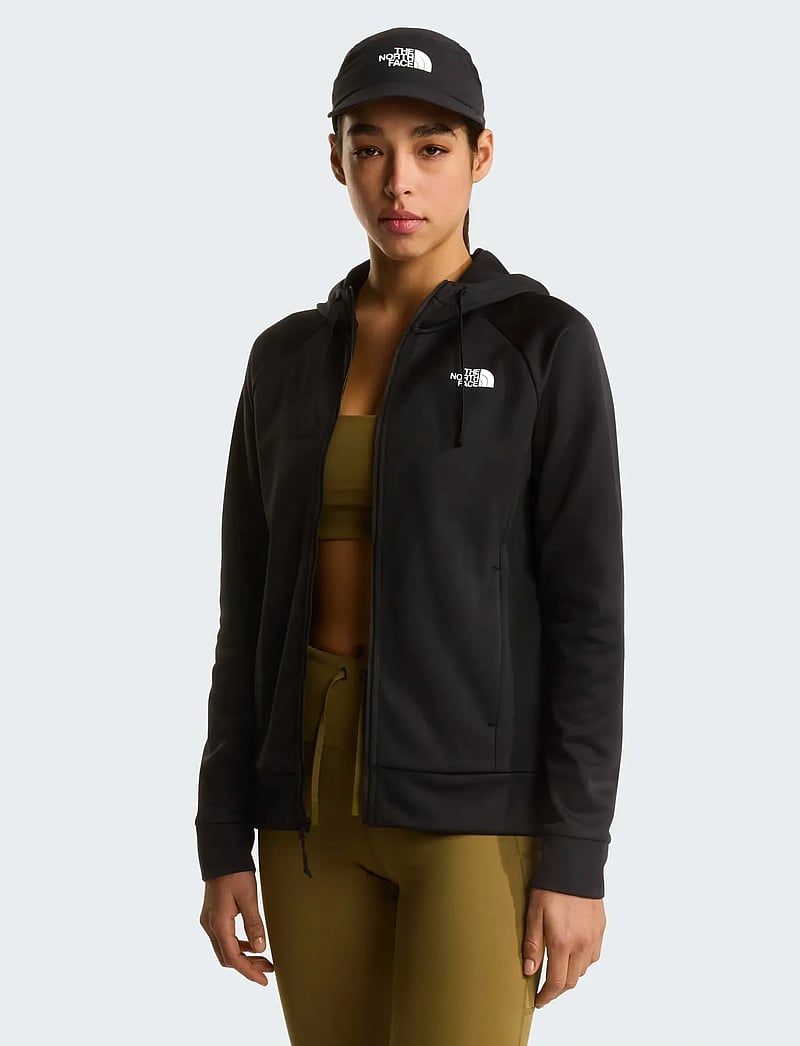 The North Face - W REAXION 2.0 HOODED FULL ZIP JACKET - sweatshirts - tnf black heather - 5