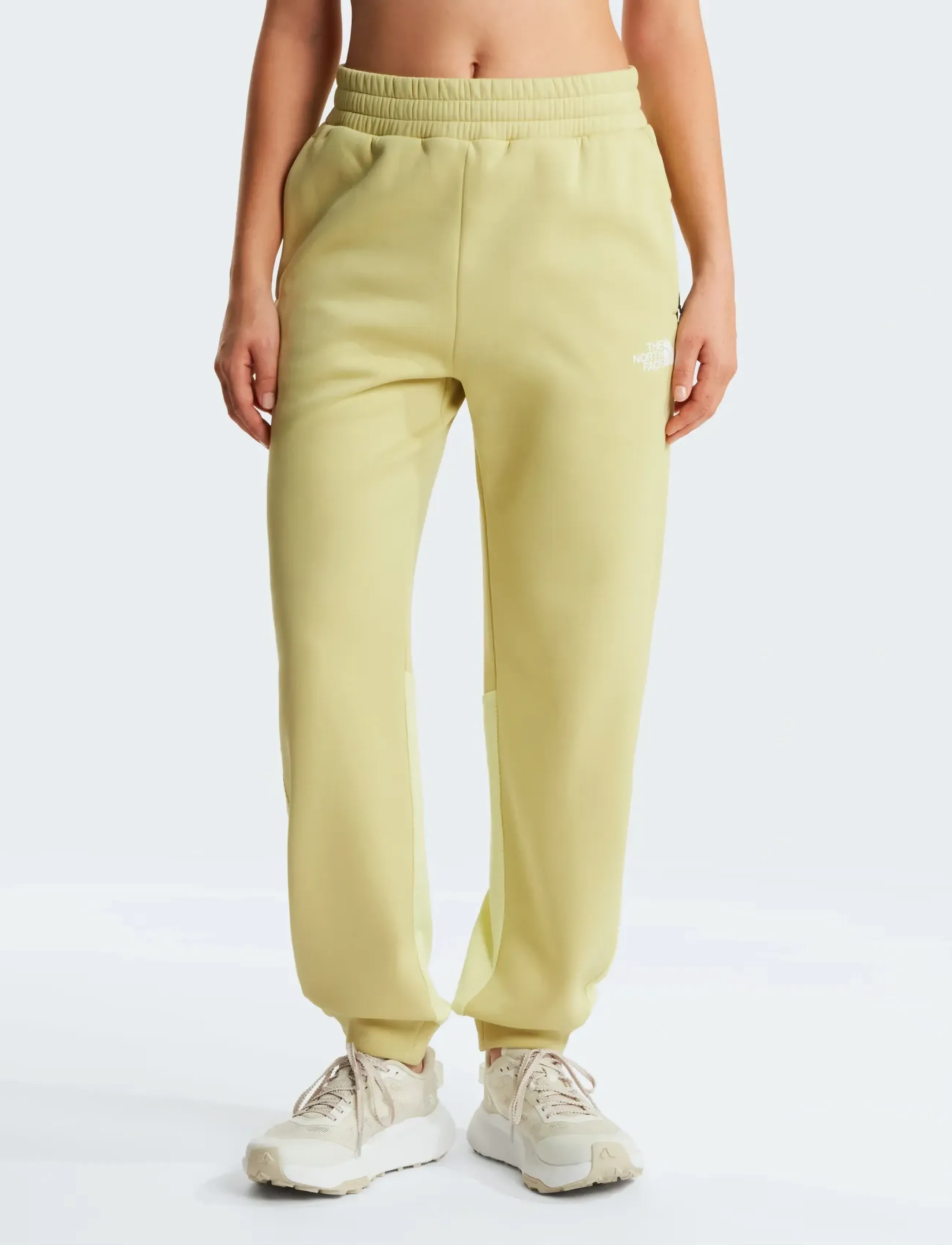 The North Face W Mountain Athletics Fleece Pant, XL, Yellow, Sport Pants > Sport Sweatpants, Dame