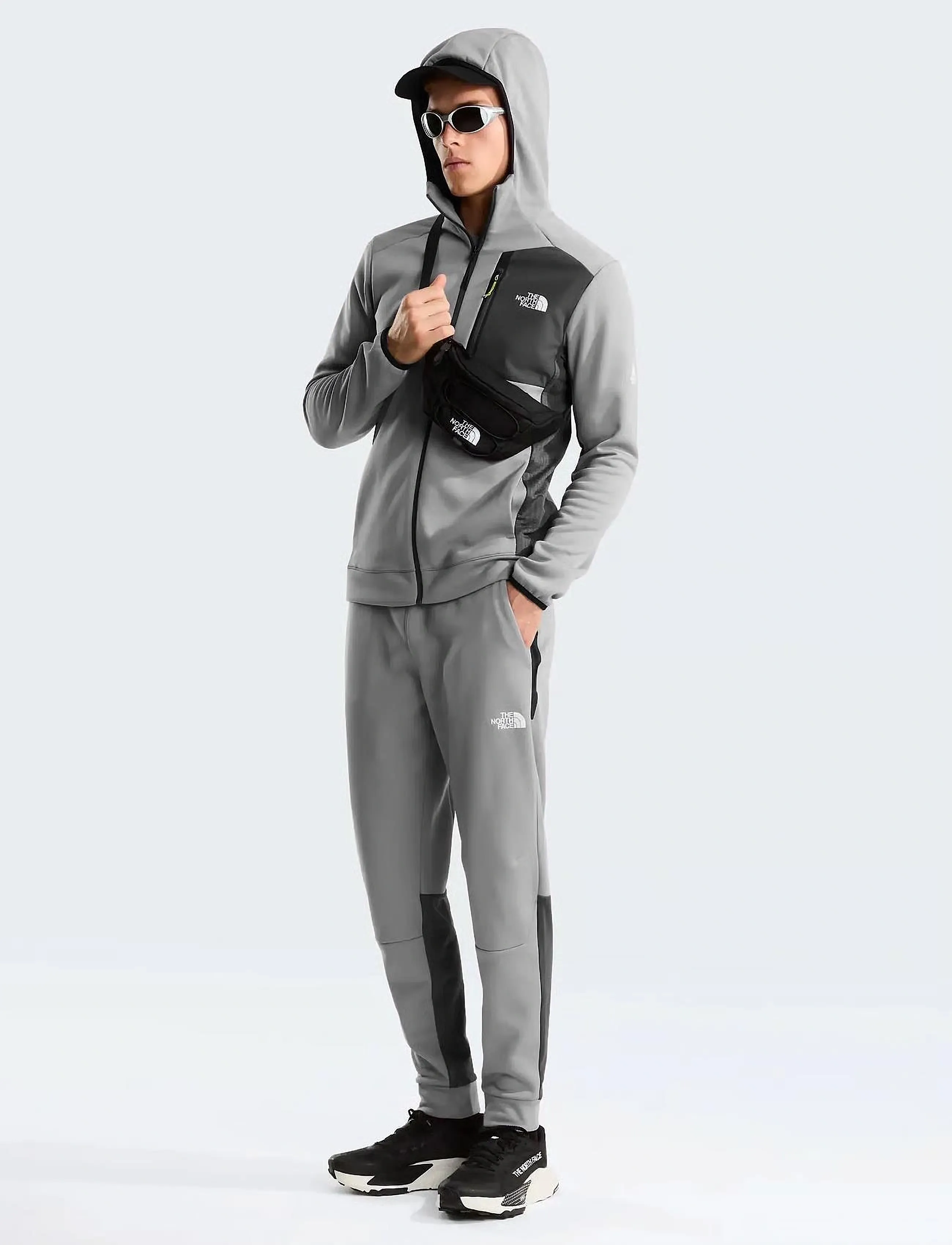 The North Face - M MOUNTAIN ATHLETICS FLEECE FULL ZIP JAC - pulls a capuche - transcendent grey/anthr - 4