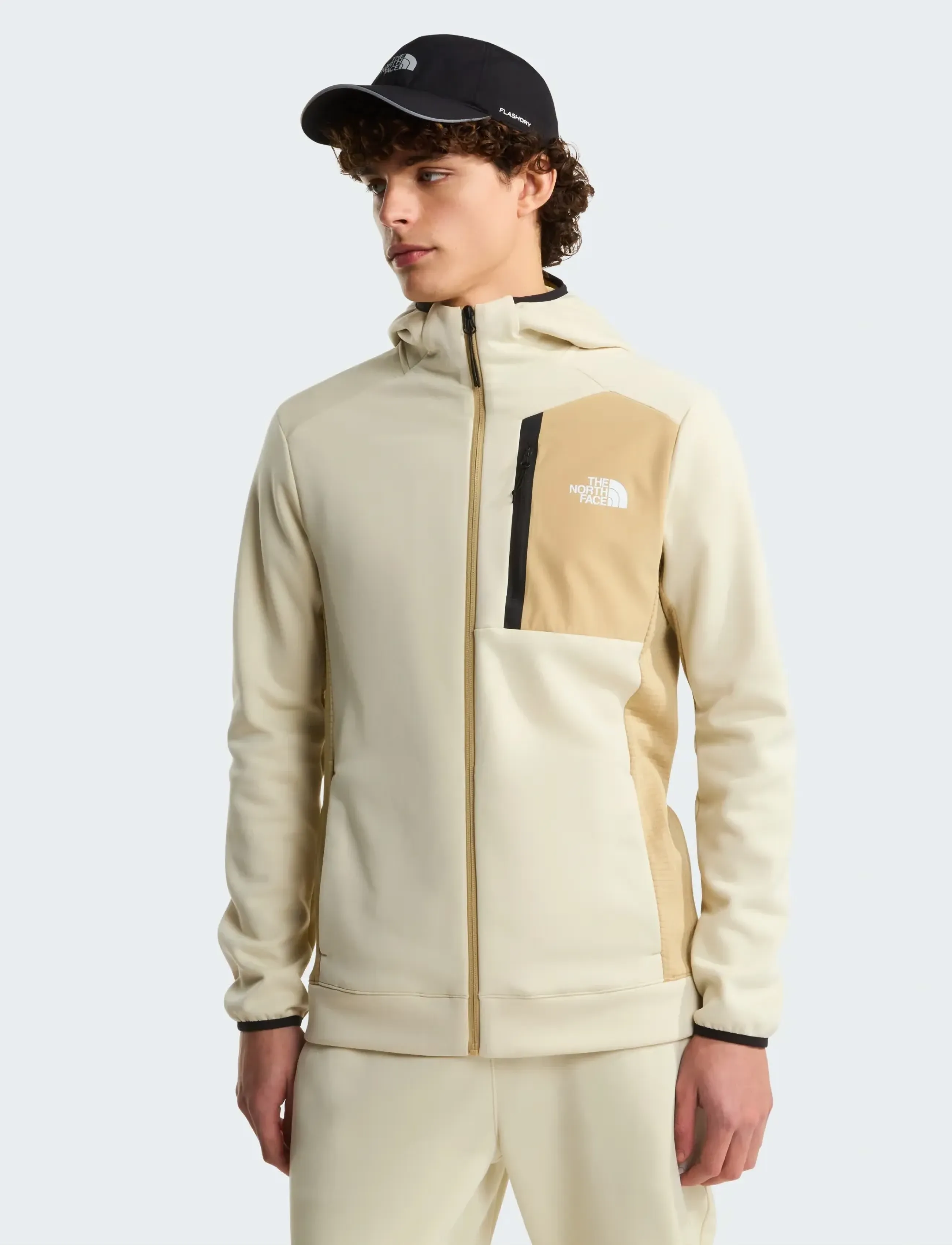 The North Face - M MOUNTAIN ATHLETICS FLEECE FULL ZIP JAC - kapuzenpullover - desert stone/khaki ston - 0