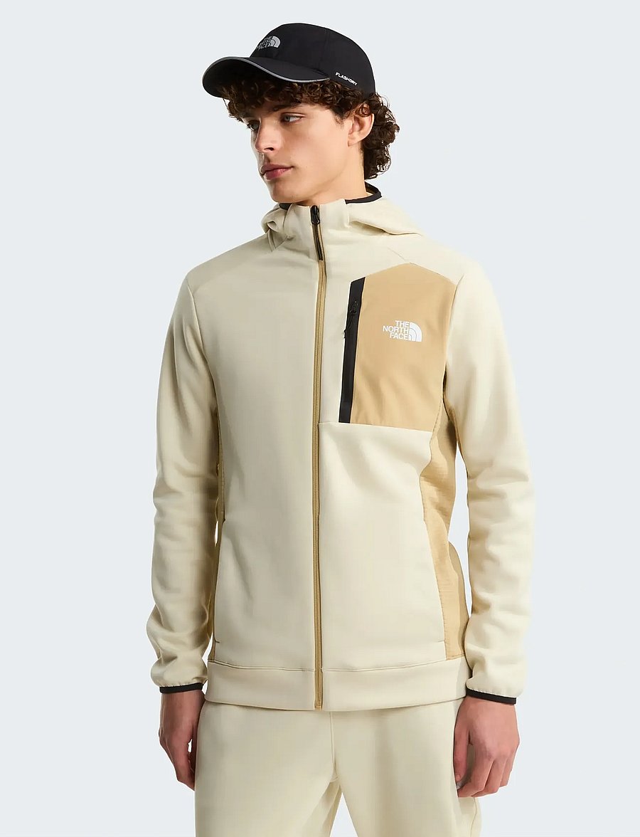 The North Face - M MOUNTAIN ATHLETICS FLEECE FULL ZIP JAC - kapuzenpullover - desert stone/khaki ston - 0