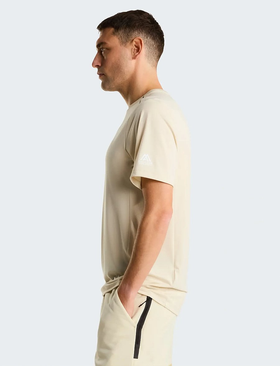 The North Face - M MOUNTAIN ATHLETICS TAPE SHORT SLEEVES - t-shirts - desert stone - 4