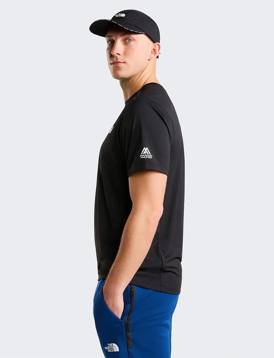 The North Face - M MOUNTAIN ATHLETICS TAPE SHORT SLEEVES - t-shirts - tnf black - 4