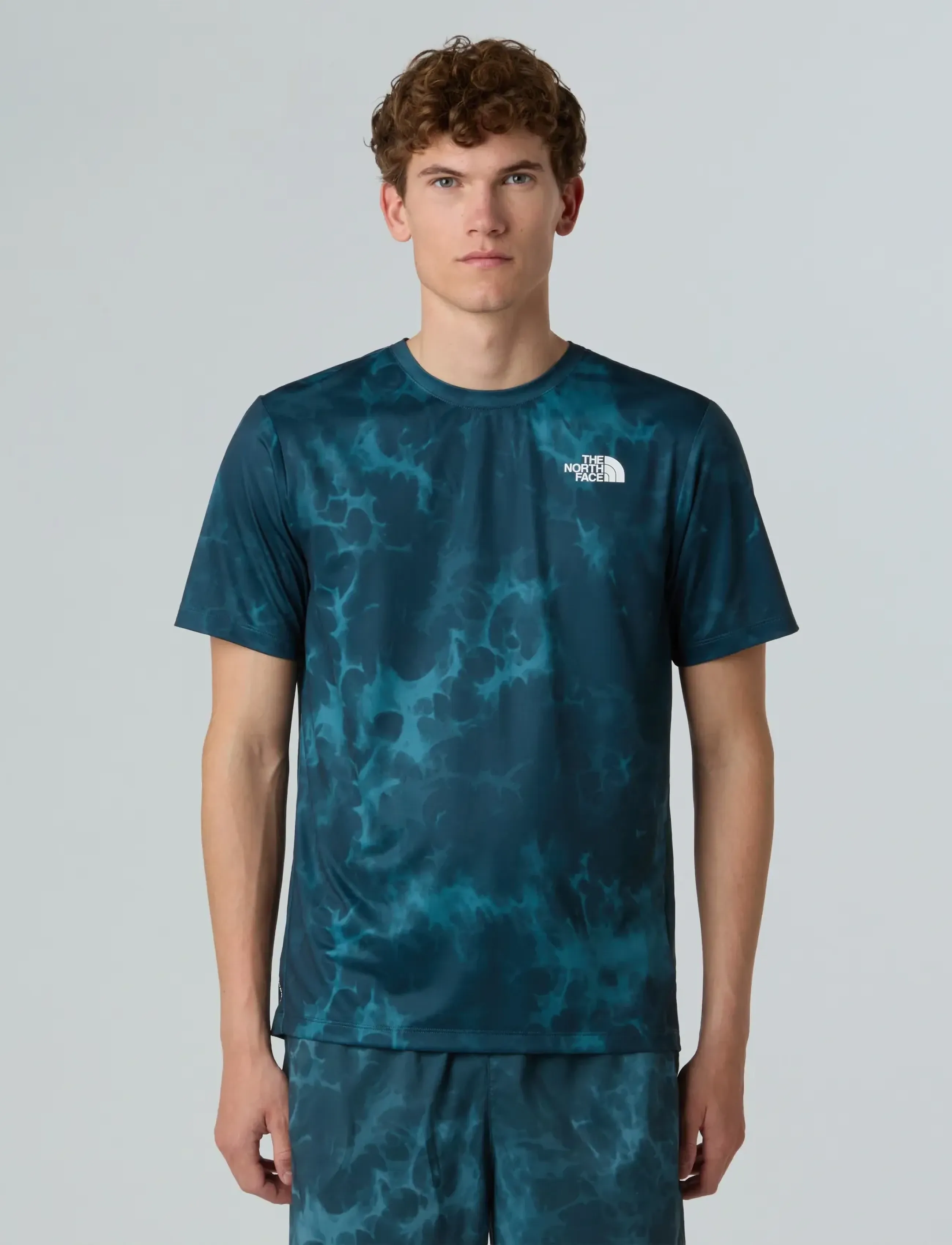 The North Face M 24/7 SHORT SLEEVES REGULAR TEE-PRINT - Nach Stil kaufen - DEEP CYPRESS LIGHT REFR / green