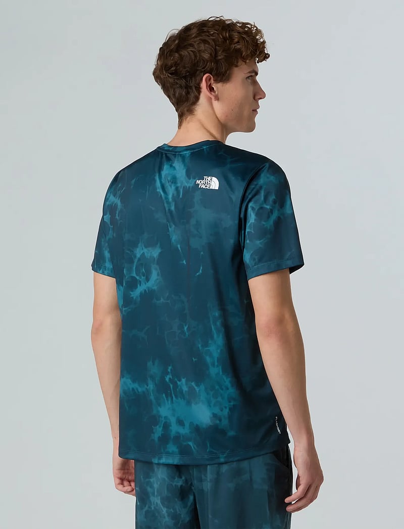 The North Face - M 24/7 SHORT SLEEVES REGULAR TEE-PRINT - t-shirts - deep cypress light refr - 4