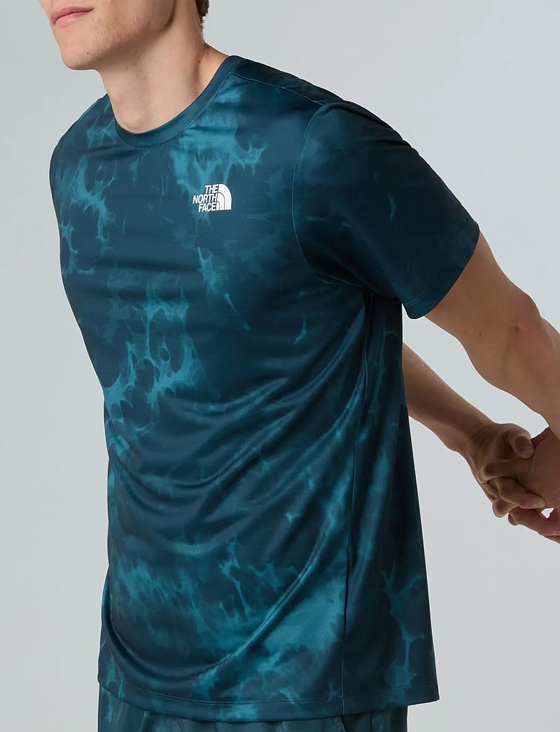 The North Face - M 24/7 SHORT SLEEVES REGULAR TEE-PRINT - t-shirts - deep cypress light refr - 5