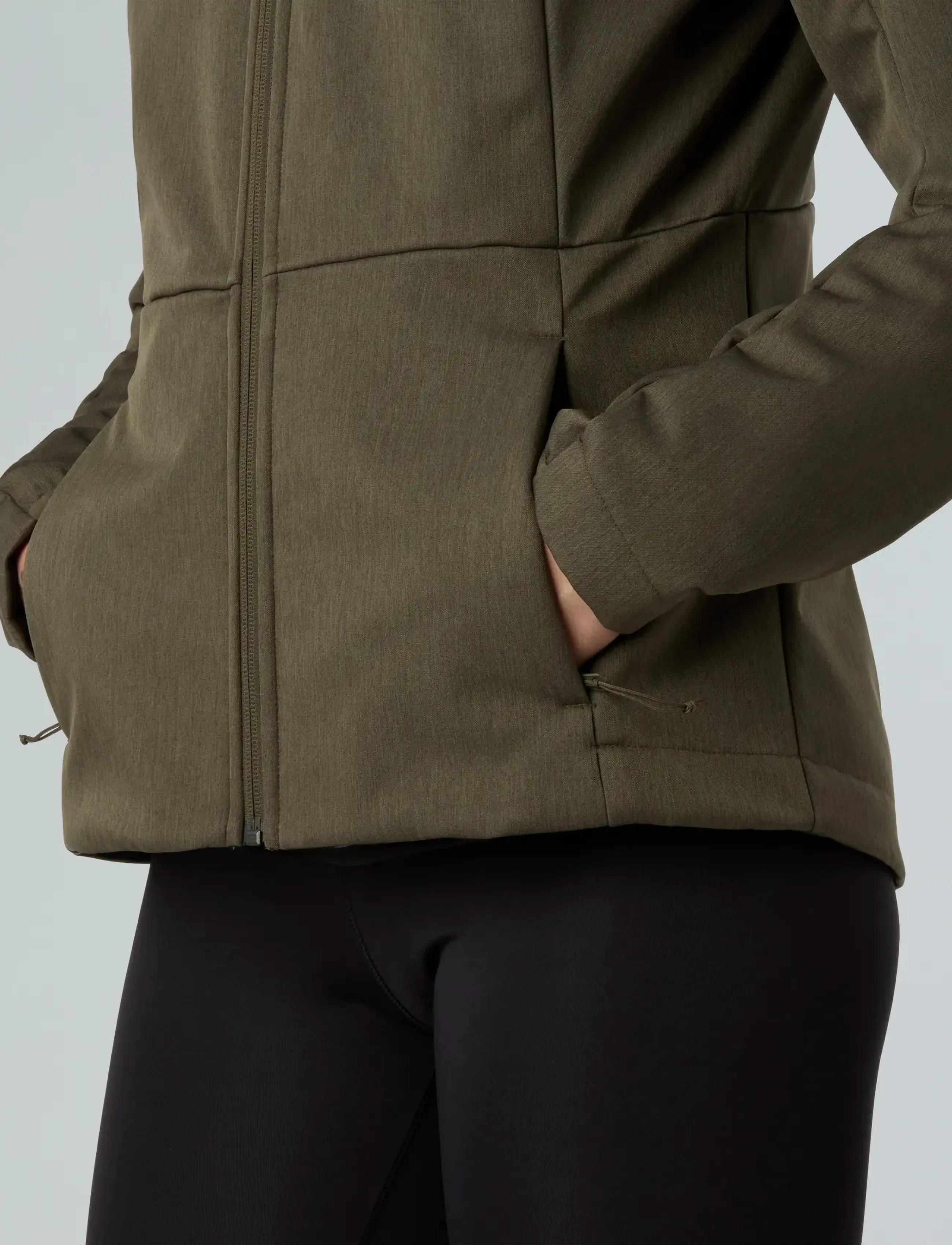 The North Face - W QUEST HIGHLOFT SOFT SHELL JACKET - EU - friluftsjakker - new taupe grn dark heathr - 2