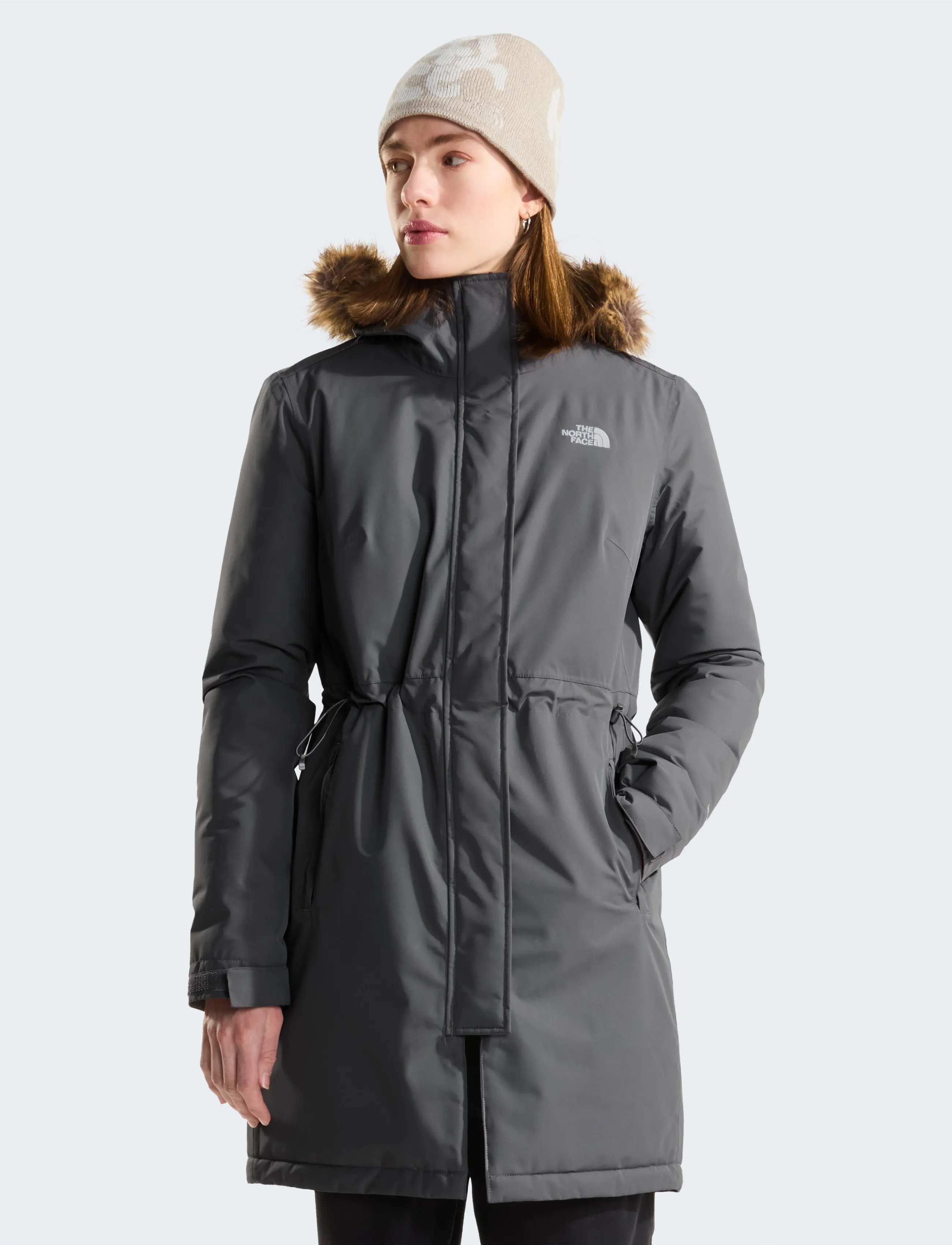 The North Face - W ZANECK PARKA - parkasjackor - smoked pearl - 0
