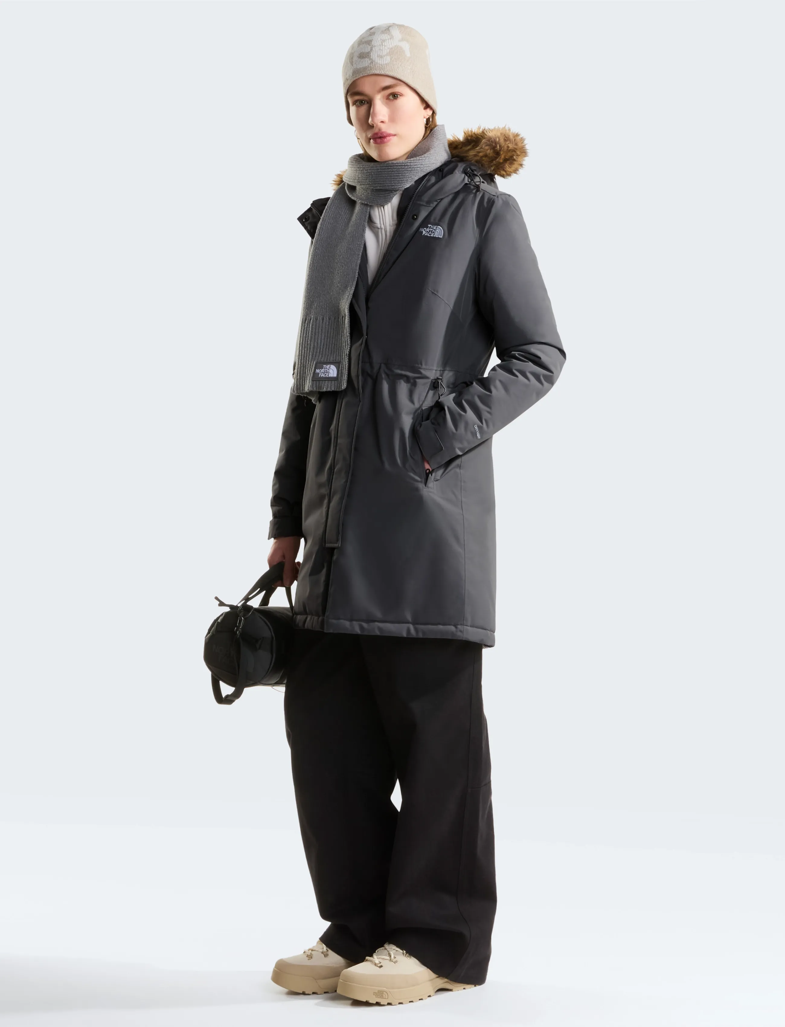 The North Face - W ZANECK PARKA - parkasjackor - smoked pearl - 3