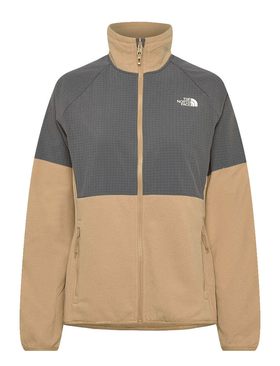 The North Face - W GLACIER HEAVYWEIGHT FULL ZIP JACKET - oberteile - khaki stone/smoked pear - 1