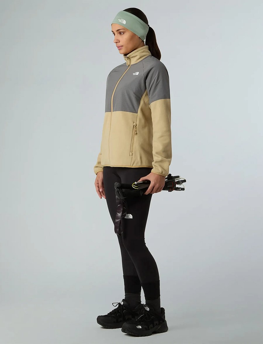 The North Face - W GLACIER HEAVYWEIGHT FULL ZIP JACKET - oberteile - khaki stone/smoked pear - 3