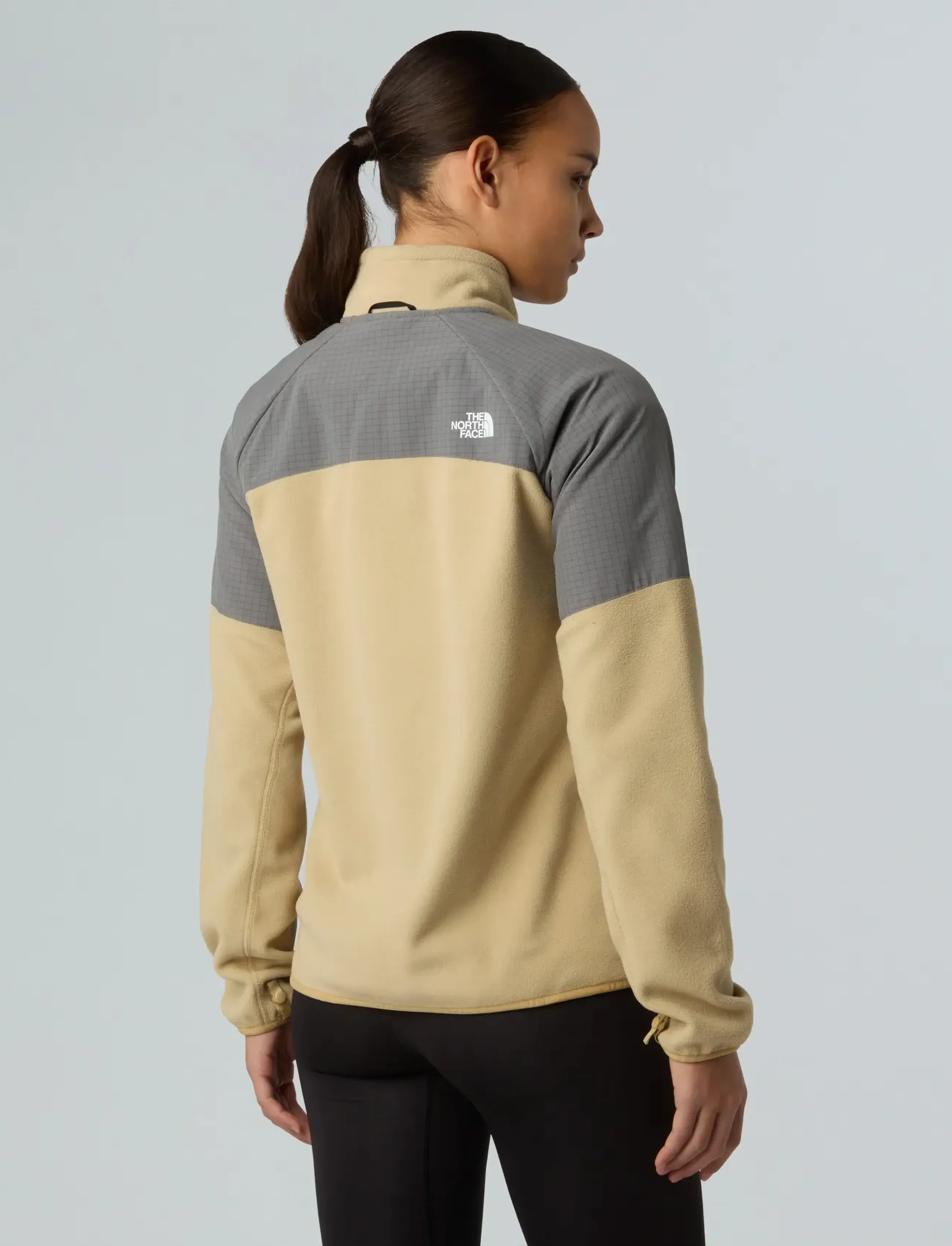 The North Face - W GLACIER HEAVYWEIGHT FULL ZIP JACKET - oberteile - khaki stone/smoked pear - 4