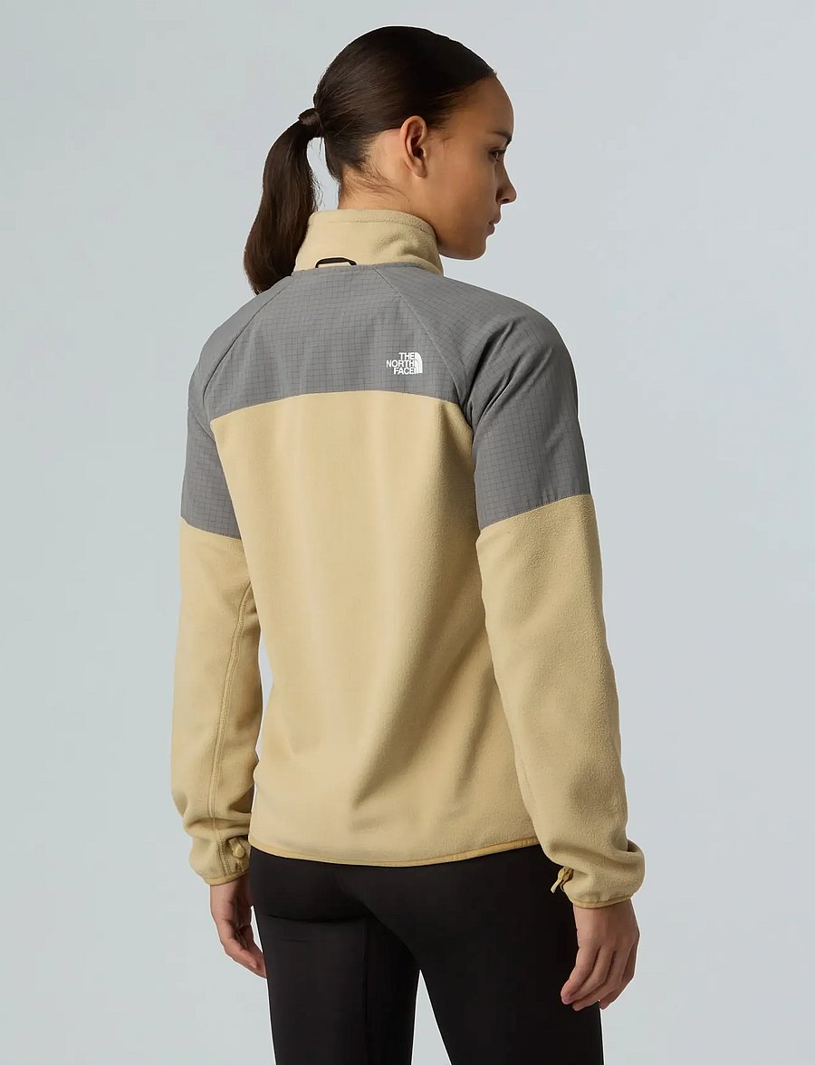 The North Face - W GLACIER HEAVYWEIGHT FULL ZIP JACKET - oberteile - khaki stone/smoked pear - 4