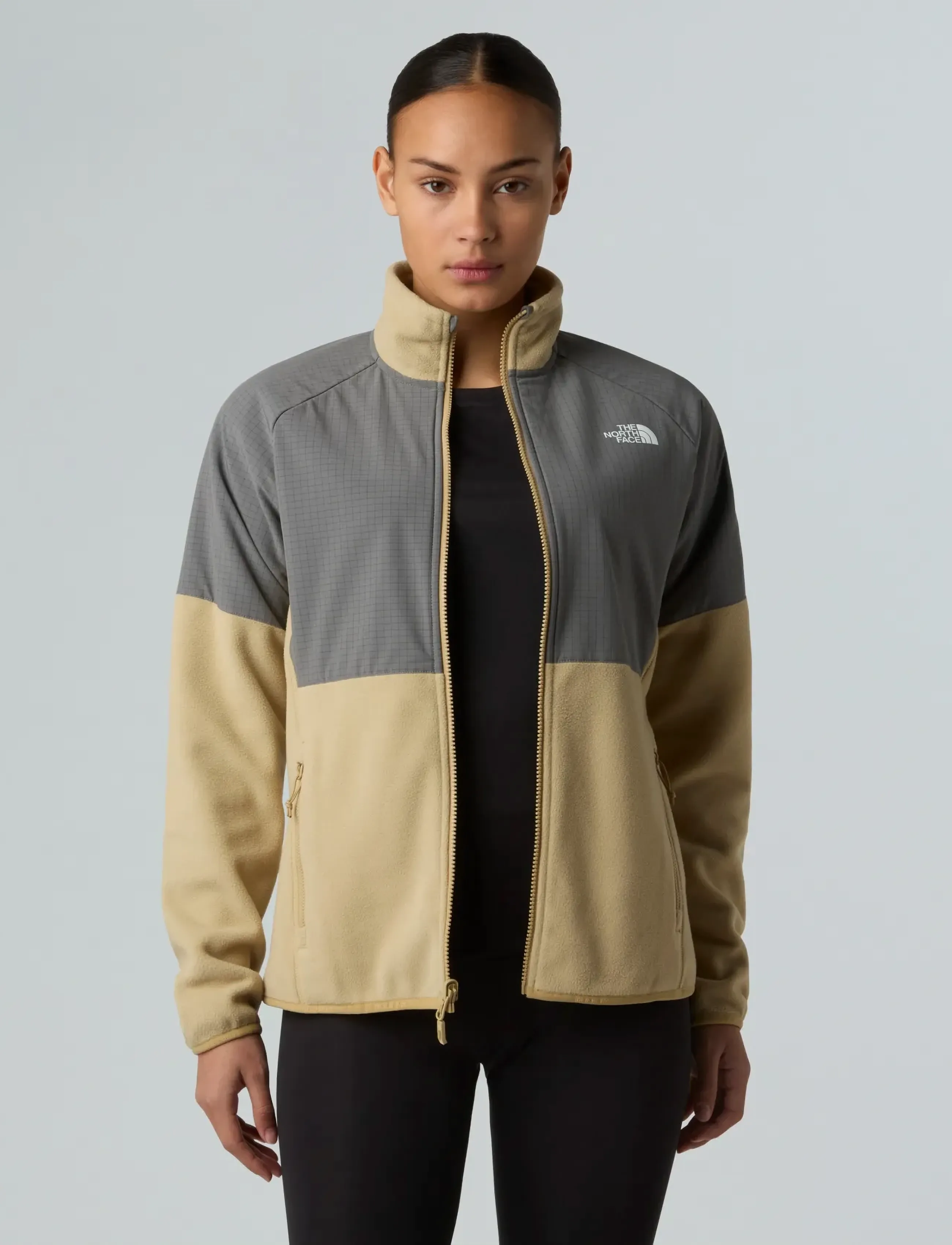 The North Face - W GLACIER HEAVYWEIGHT FULL ZIP JACKET - oberteile - khaki stone/smoked pear - 5