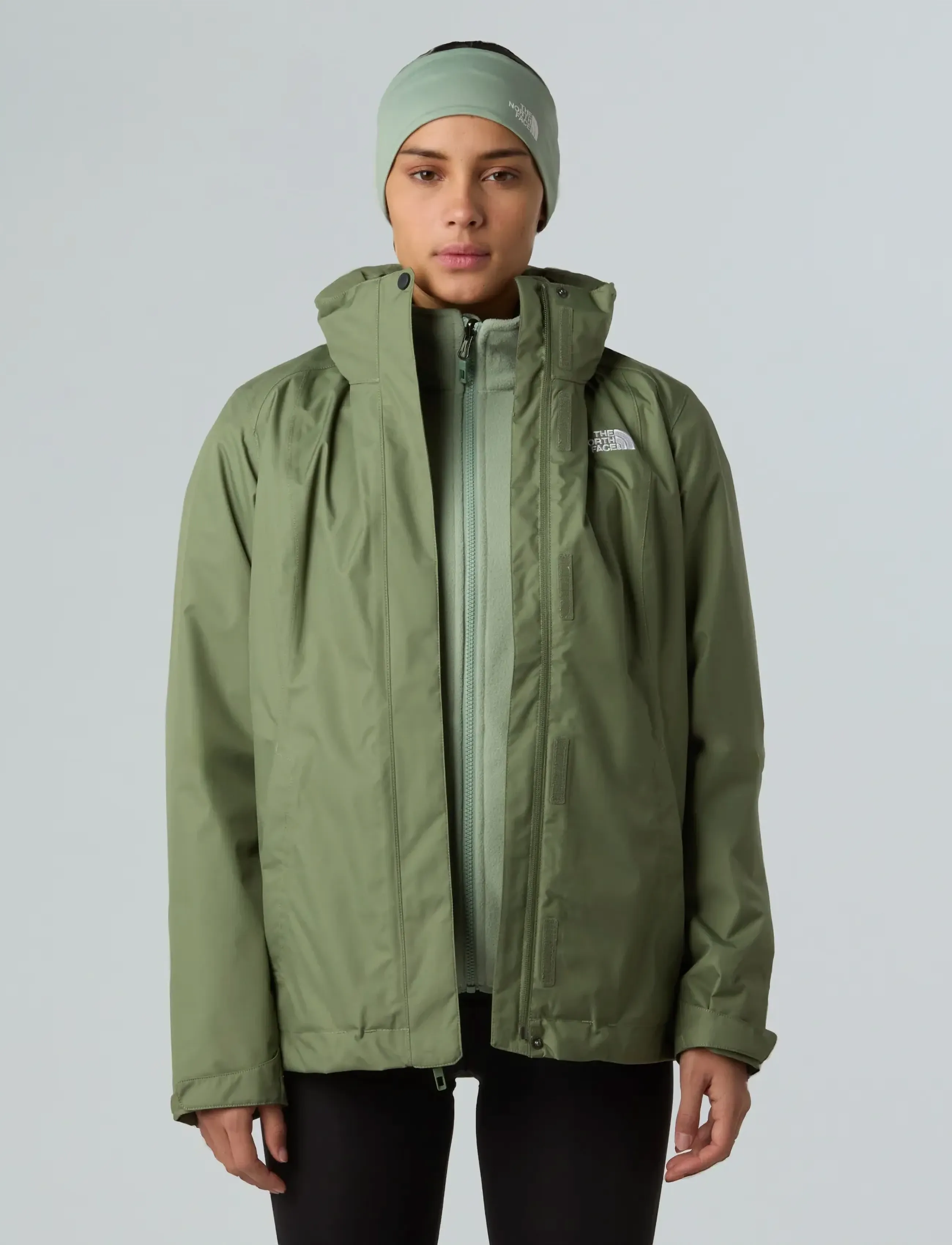 The North Face W Evolve Ii Triclimate Jacket - Eu, XS, Green, Sport Jackets > Sport Outdoor Jackets, Dame