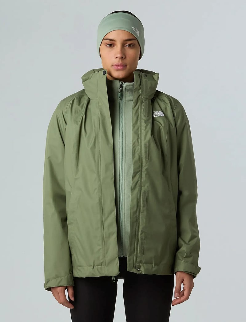 The North Face - W EVOLVE II TRICLIMATE JACKET - EU - friluftsjackor - bark mist/slate moss - 0