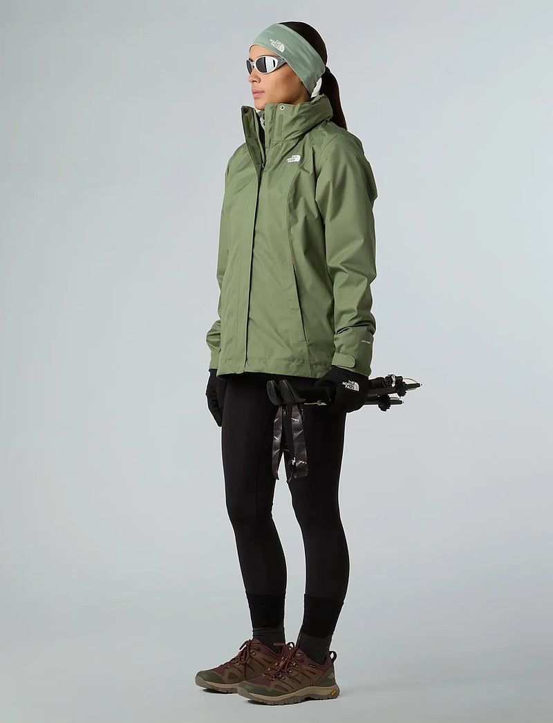 The North Face - W EVOLVE II TRICLIMATE JACKET - EU - friluftsjackor - bark mist/slate moss - 5