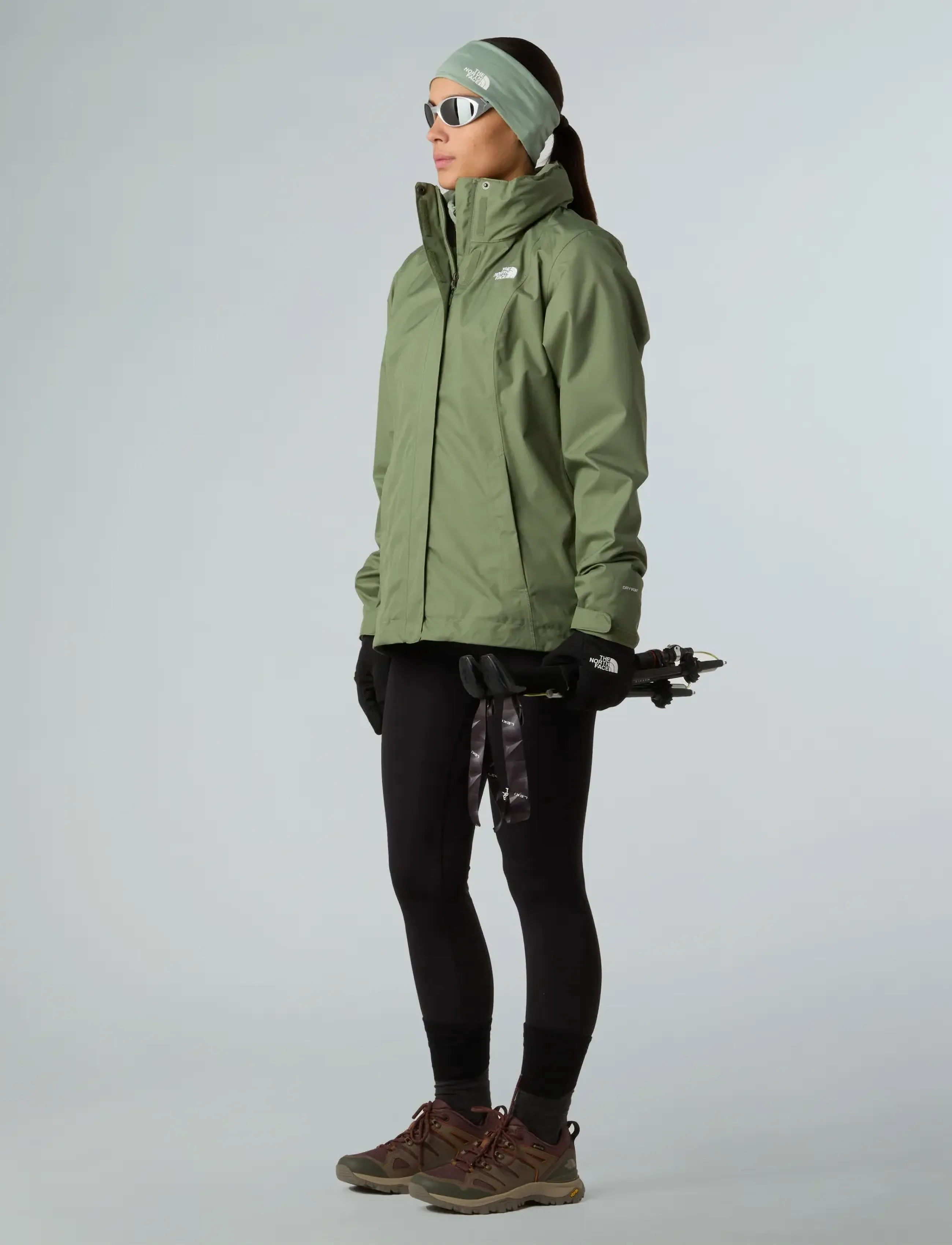 The North Face - W EVOLVE II TRICLIMATE JACKET - EU - outdoor & rain jackets - bark mist/slate moss - 5