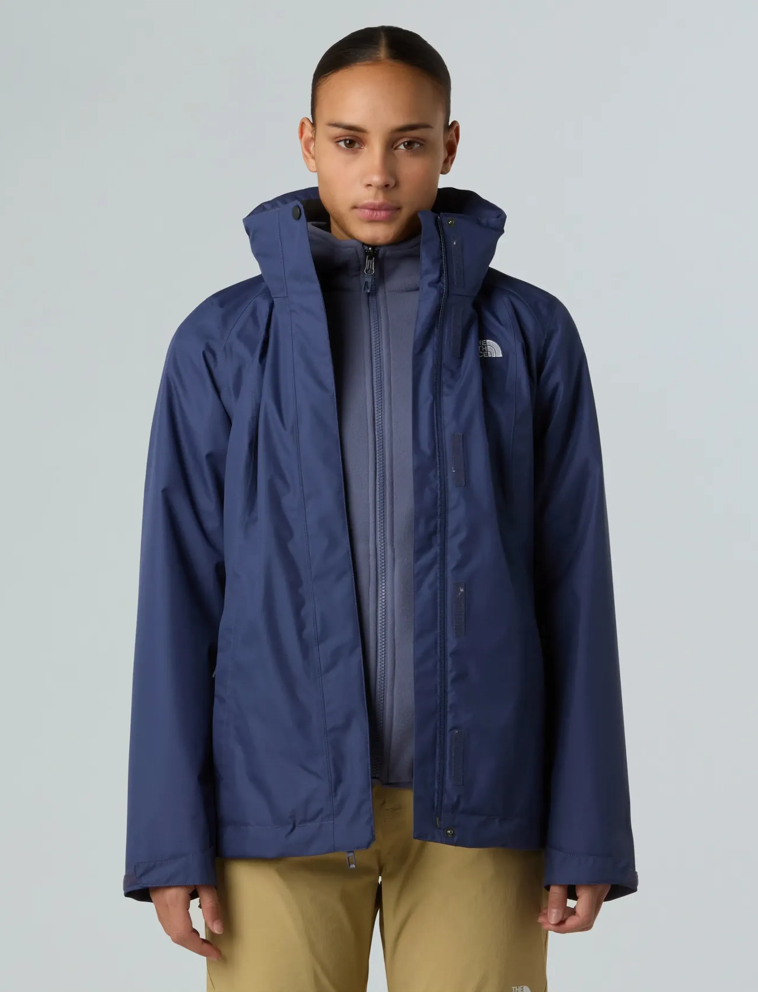 The North Face W Evolve Ii Triclimate Jacket Eu, Kvinder, Vandtæt Jakke, Blå, Str: L