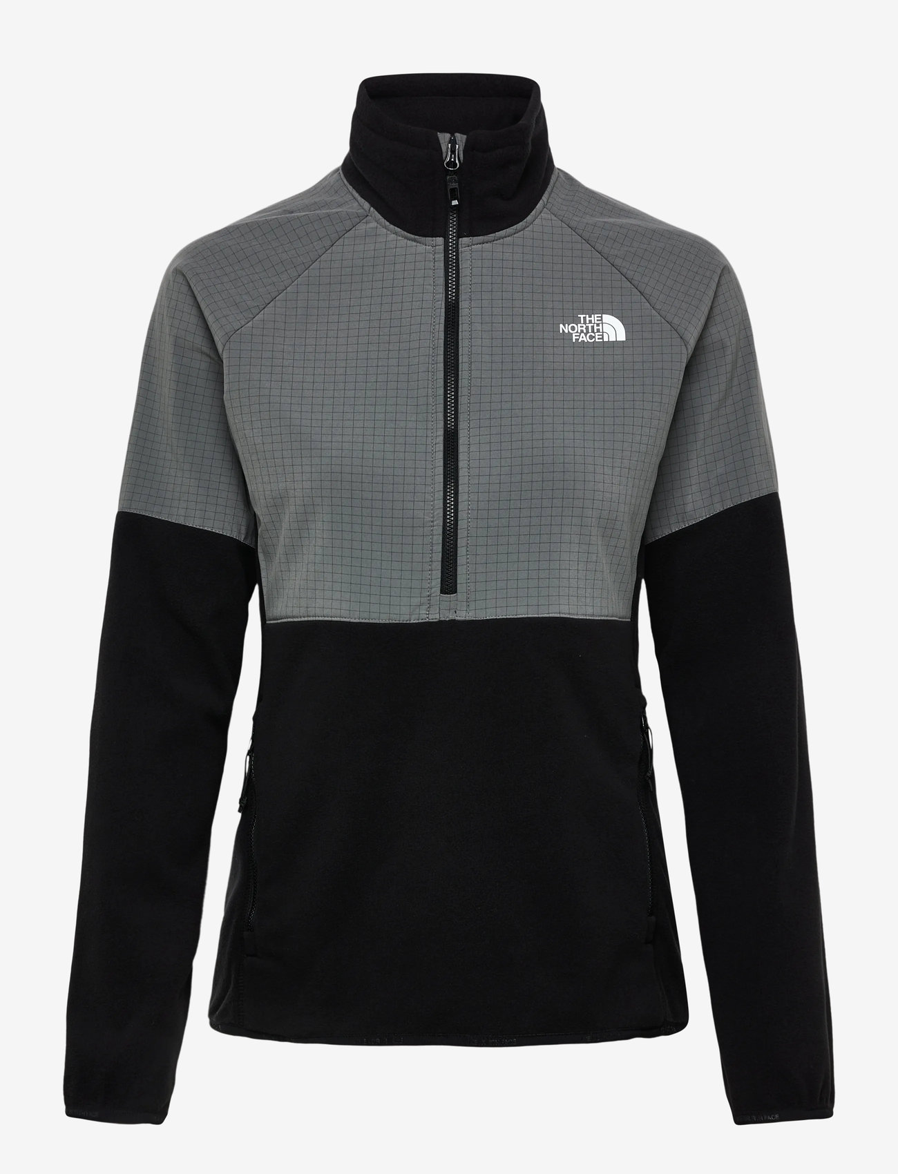 The North Face - W GLACIER HEAVYWEIGHT 1/2 ZIP JACKET - fleece & mellanlager - tnf black/smoked pearl - 1