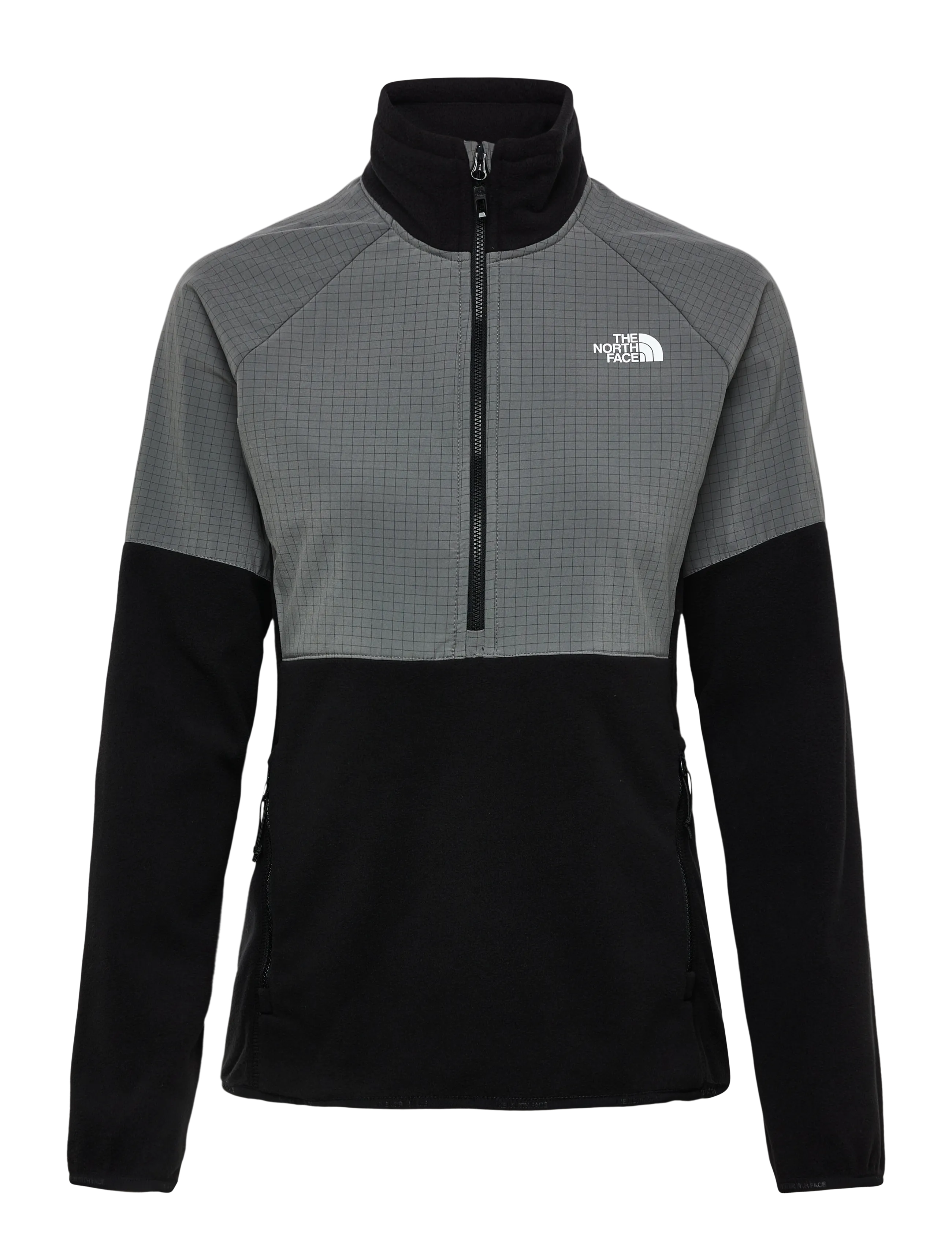 The North Face W GLACIER HEAVYWEIGHT 1/2 ZIP JACKET - Mid layer jackets - TNF BLACK/SMOKED PEARL / black
