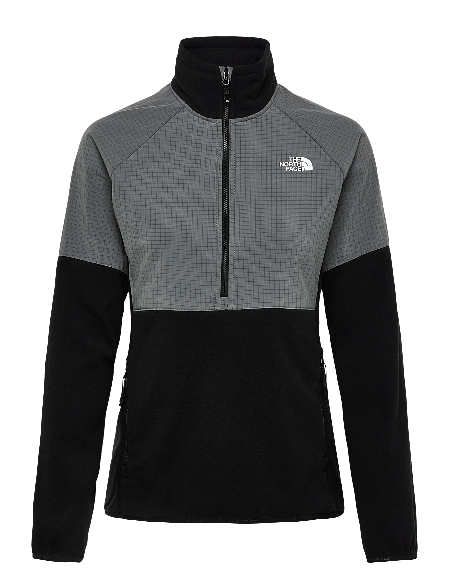 The North Face - W GLACIER HEAVYWEIGHT 1/2 ZIP JACKET - oberteile - tnf black/smoked pearl - 1