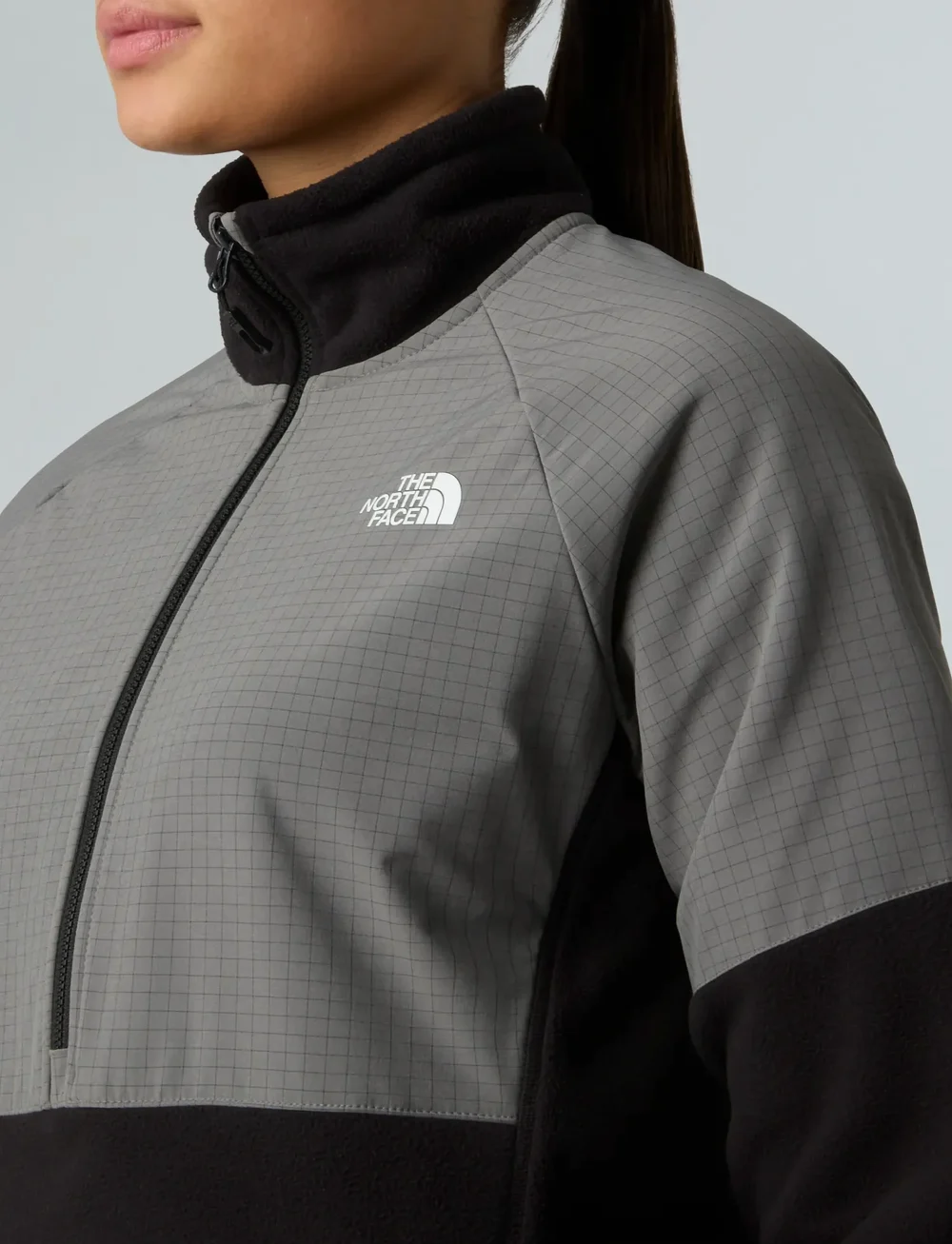 The North Face - W GLACIER HEAVYWEIGHT 1/2 ZIP JACKET - fleeces & midlayers - tnf black/smoked pearl - 5