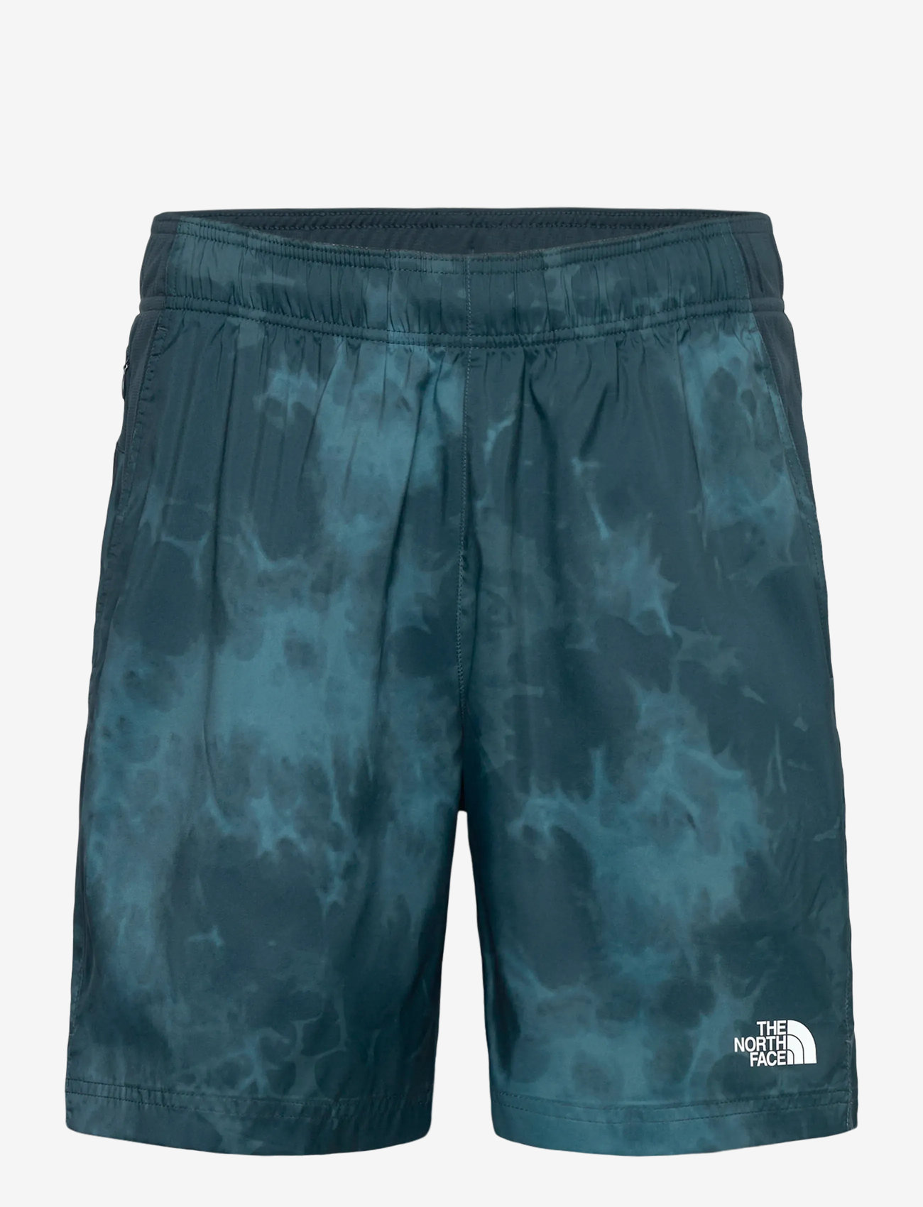 The North Face M 24/7 7IN SHORT-PRINT - Løpeshorts - DEEP CYPRESS LIGHT REFR / blue