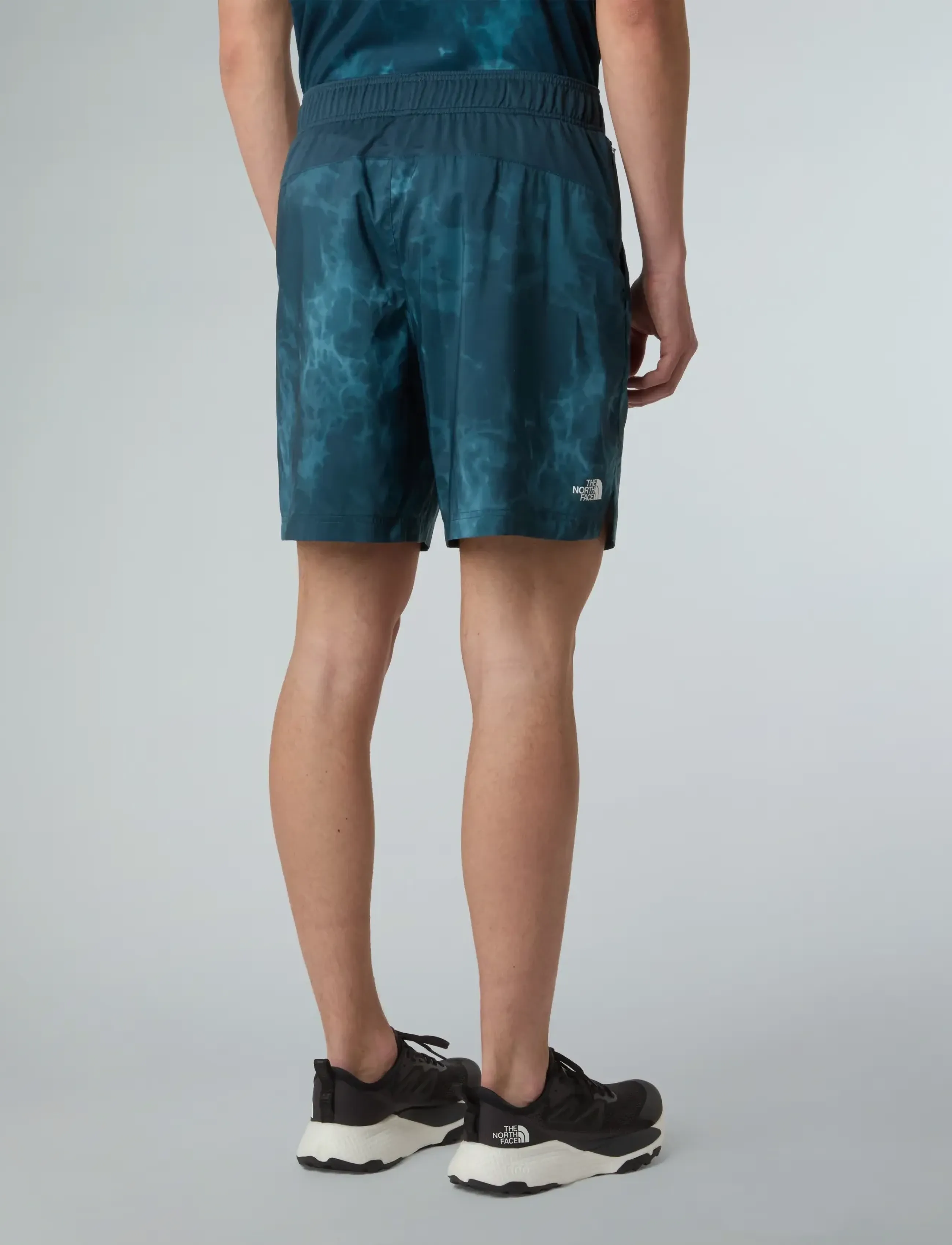 The North Face - M 24/7 7IN SHORT-PRINT - hlaupastuttbuxur - deep cypress light refr - 5