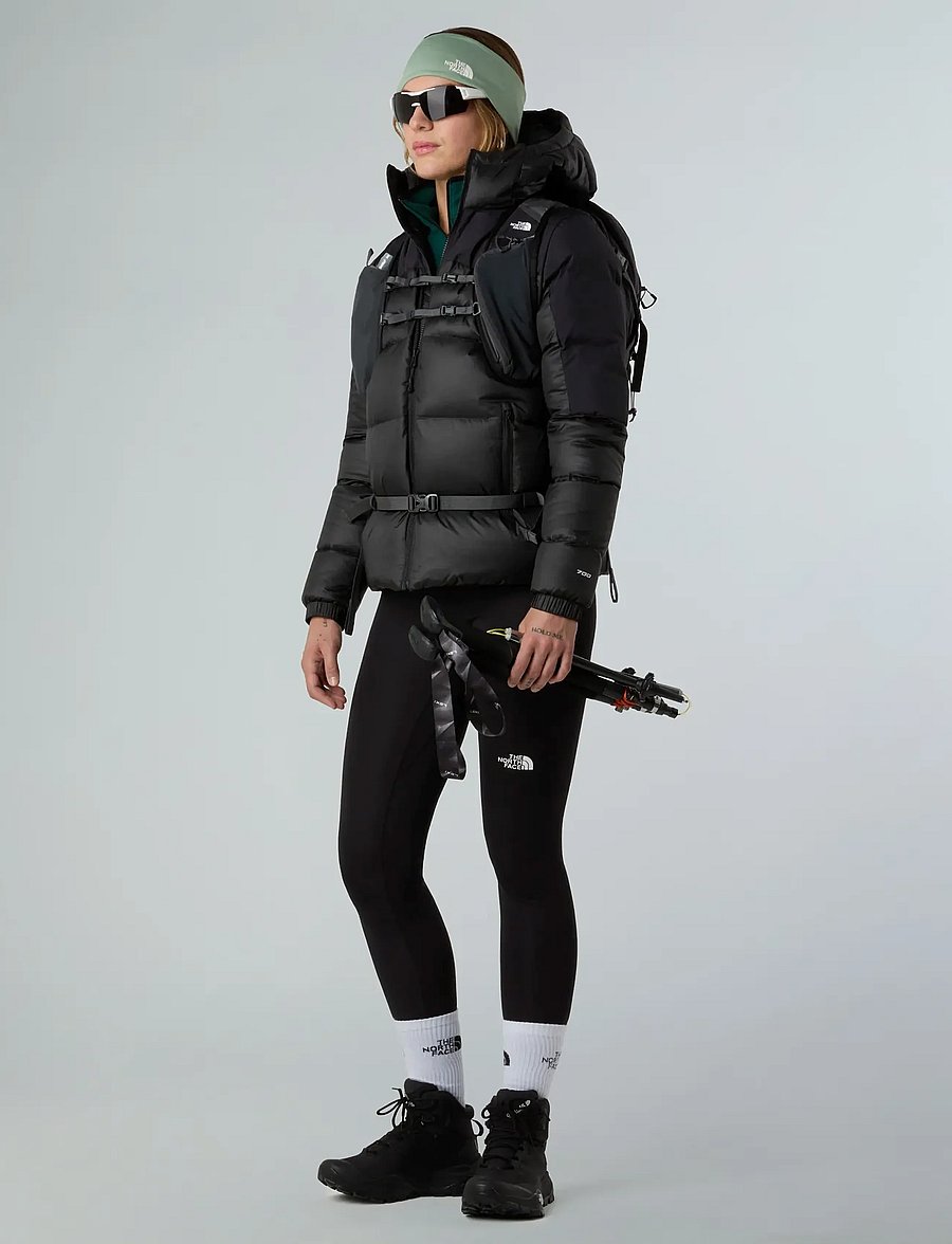The North Face - W DIABLO DOWN 2.0 HOODED JACKET - winter jackets - tnf black heather/tnf blk - 3