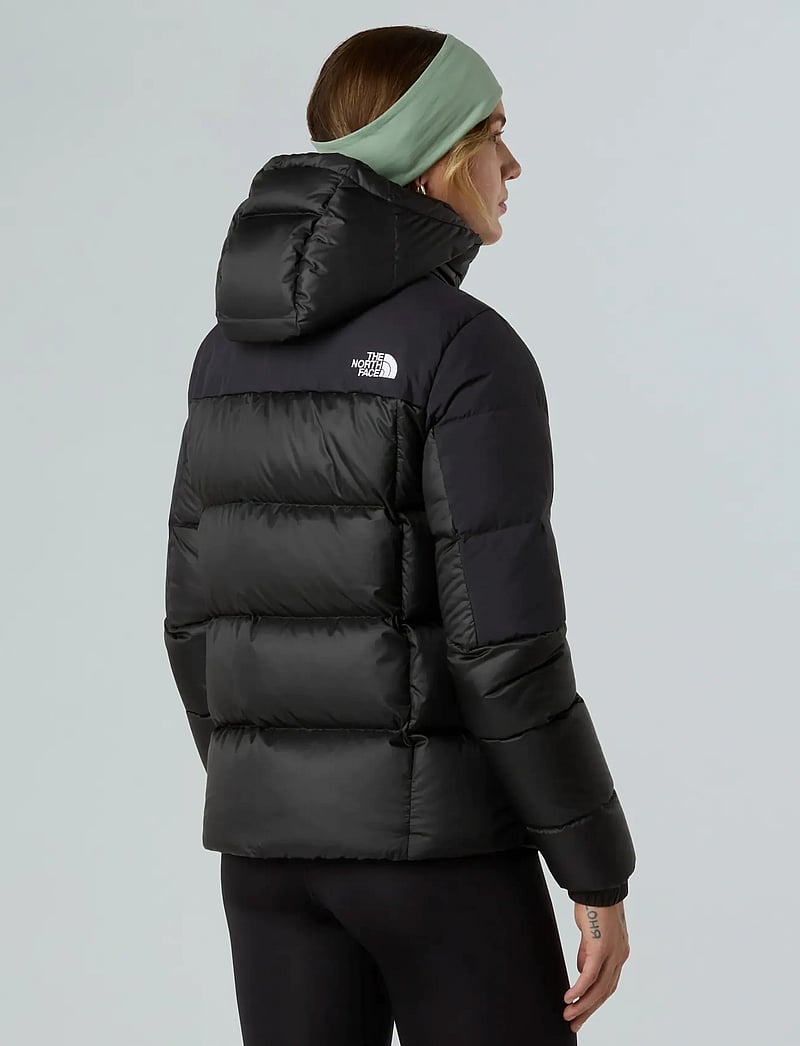 The North Face - W DIABLO DOWN 2.0 HOODED JACKET - dunjakker - tnf black heather/tnf blk - 4
