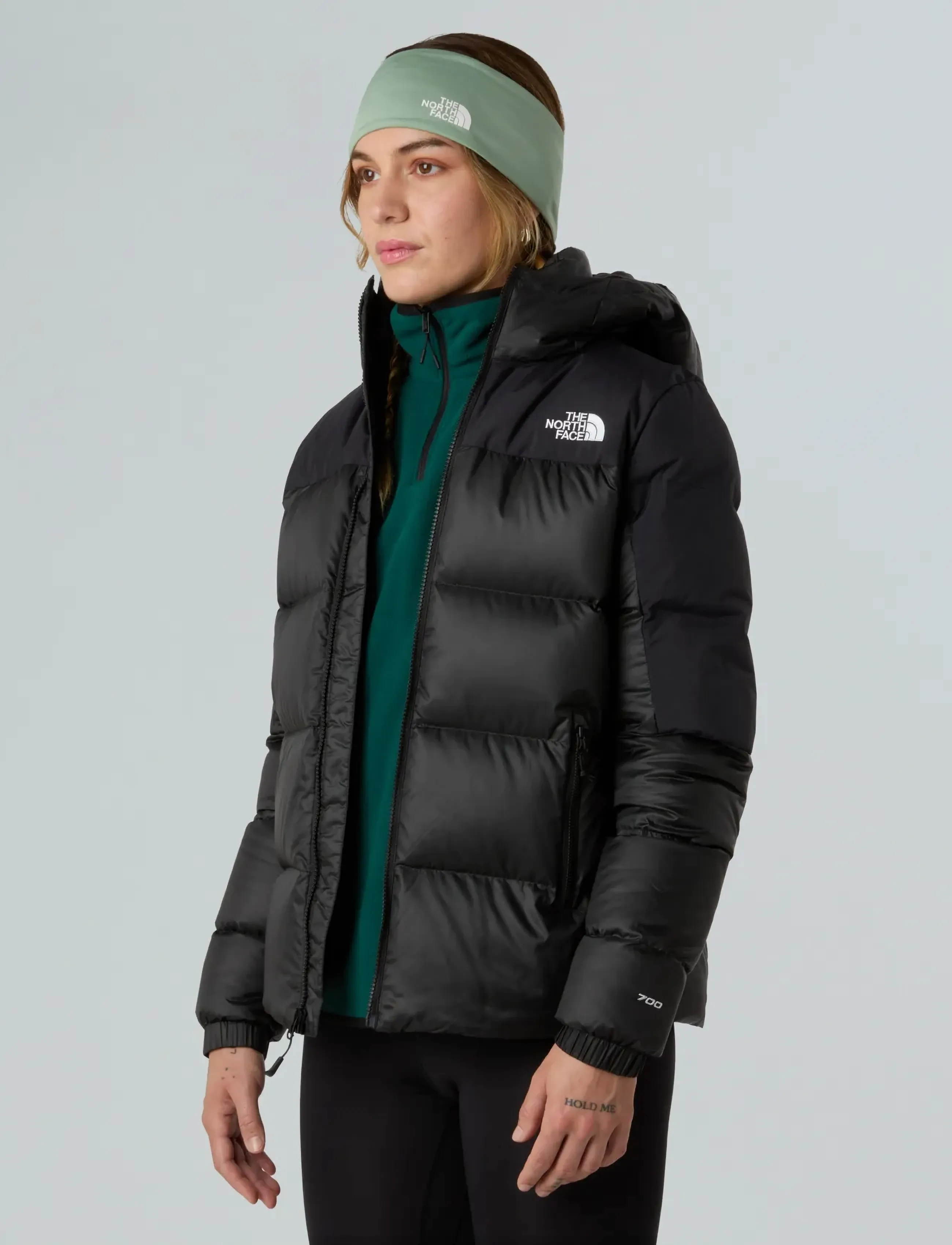 Women's Diablo Down 2.0 Hooded Jacket Estate Blue Black Heather 4