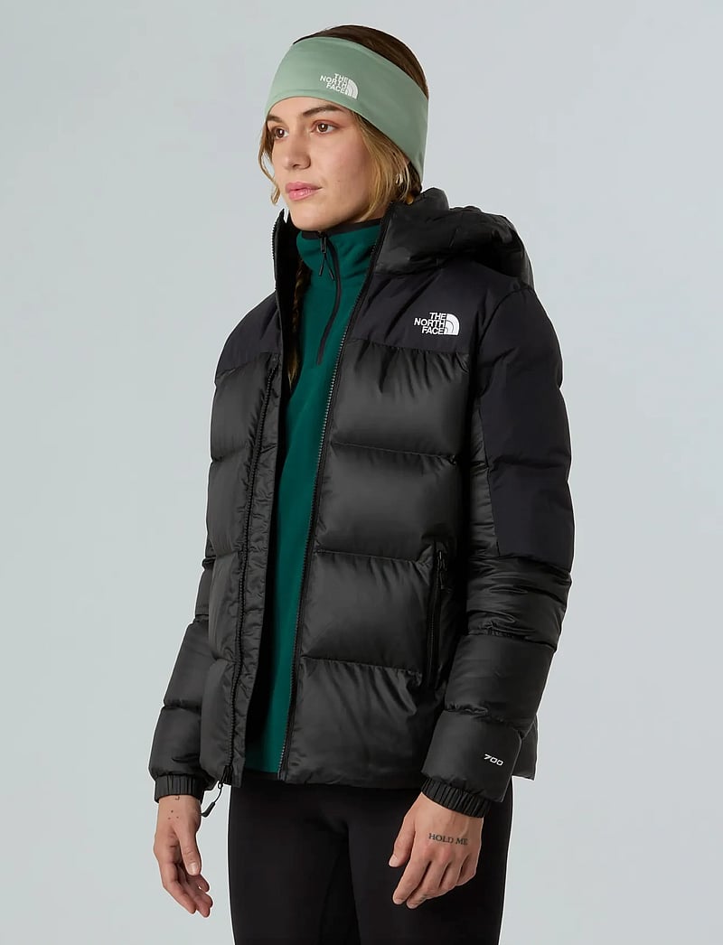 The North Face - W DIABLO DOWN 2.0 HOODED JACKET - dunjakker - tnf black heather/tnf blk - 5