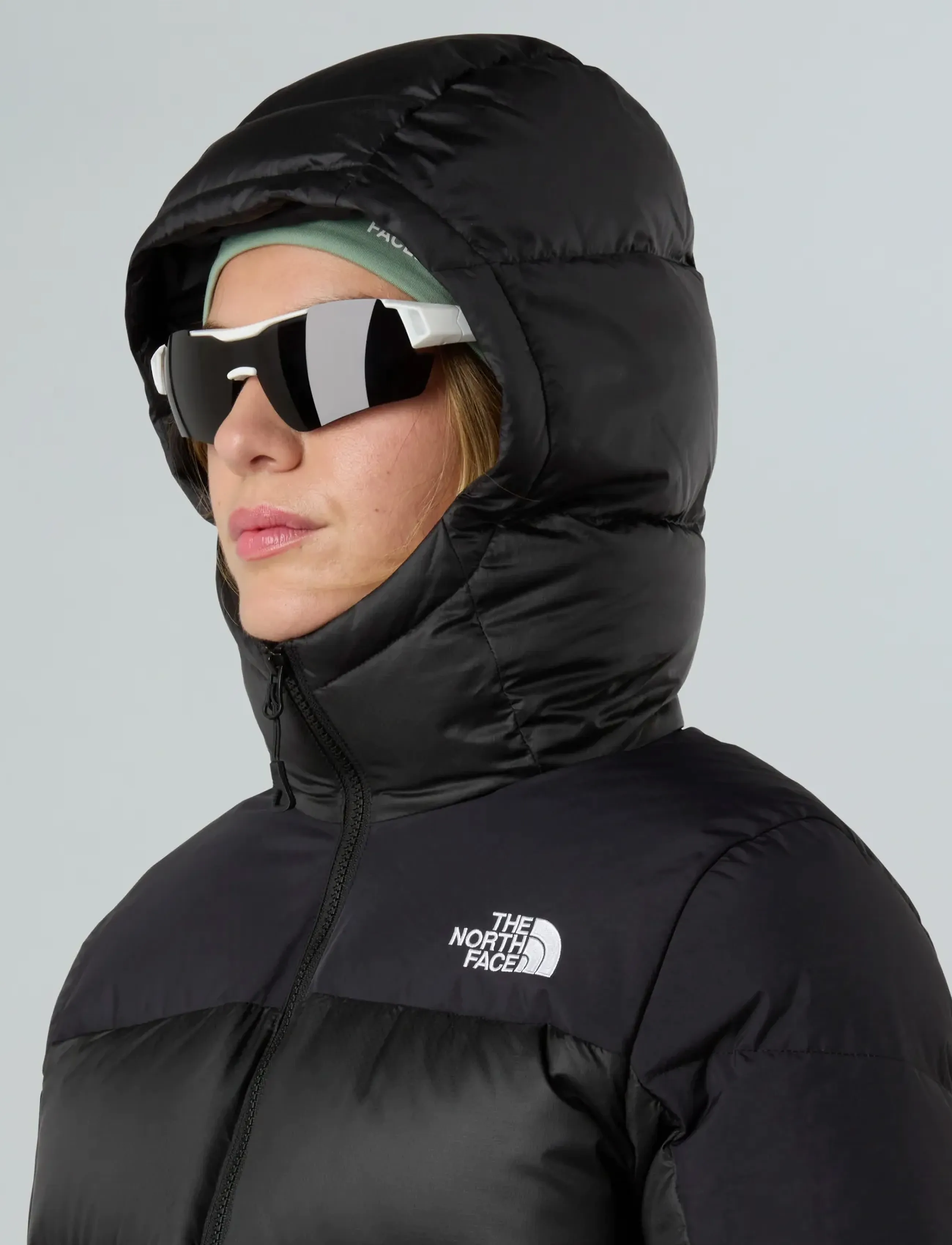 Women's Diablo Down 2.0 Hooded Jacket Estate Blue Black Heather 5